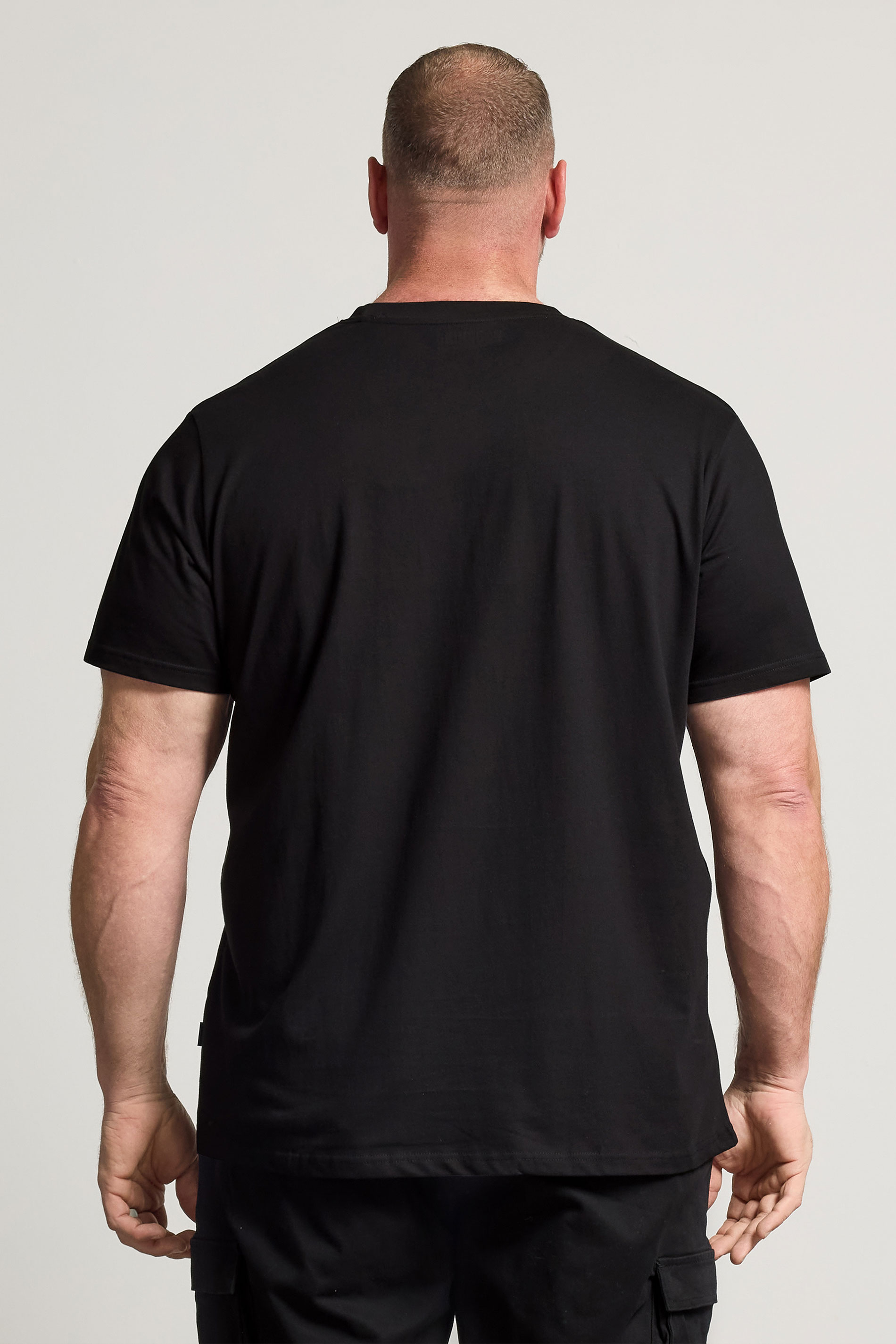 BadRhino Big & Tall Black 'Six Pack' Graphic T-Shirt | BadRhino 2