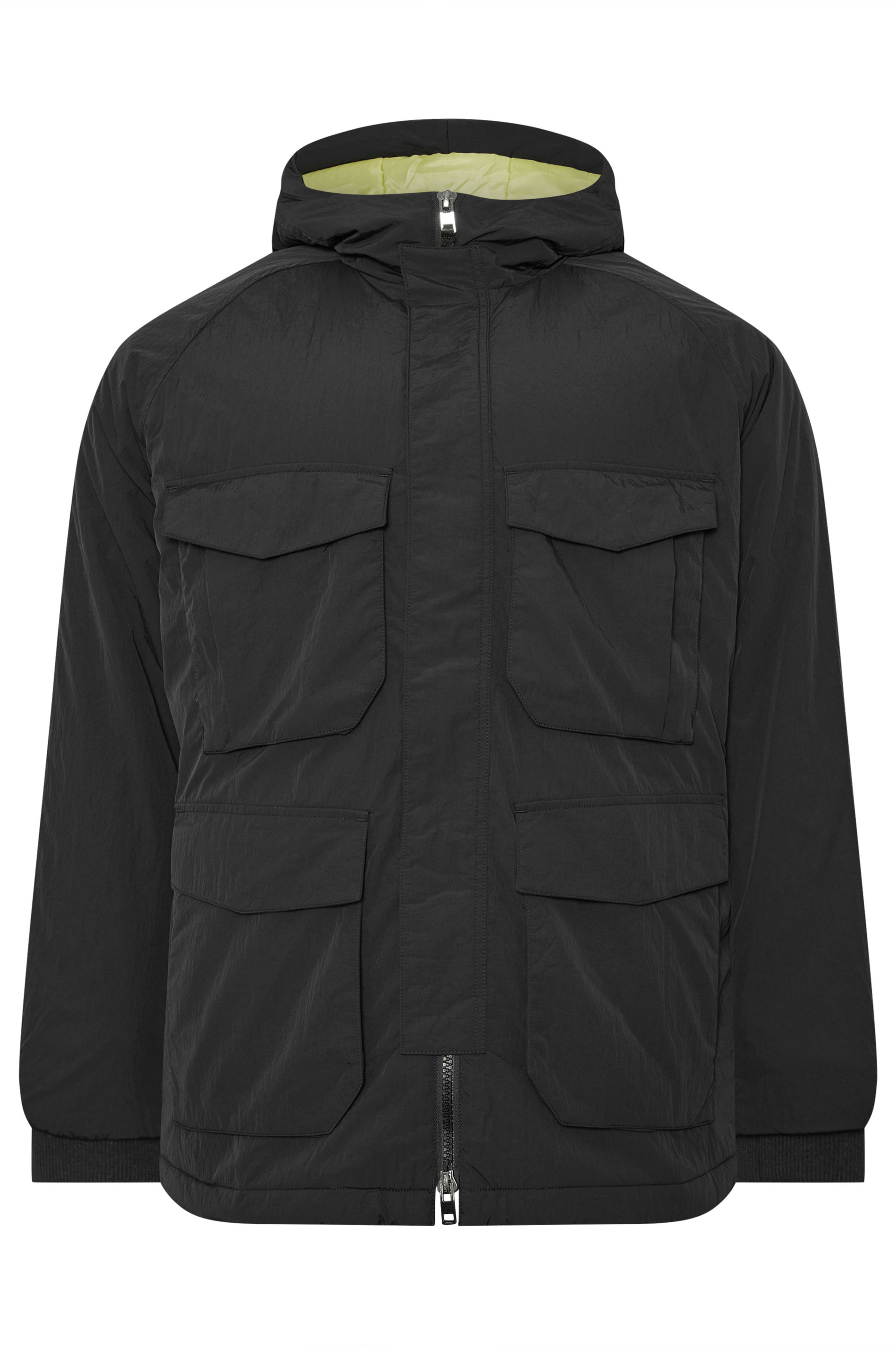 LYLE & SCOTT Big & Tall Black Tactical Parka Coat | BadRhino 3