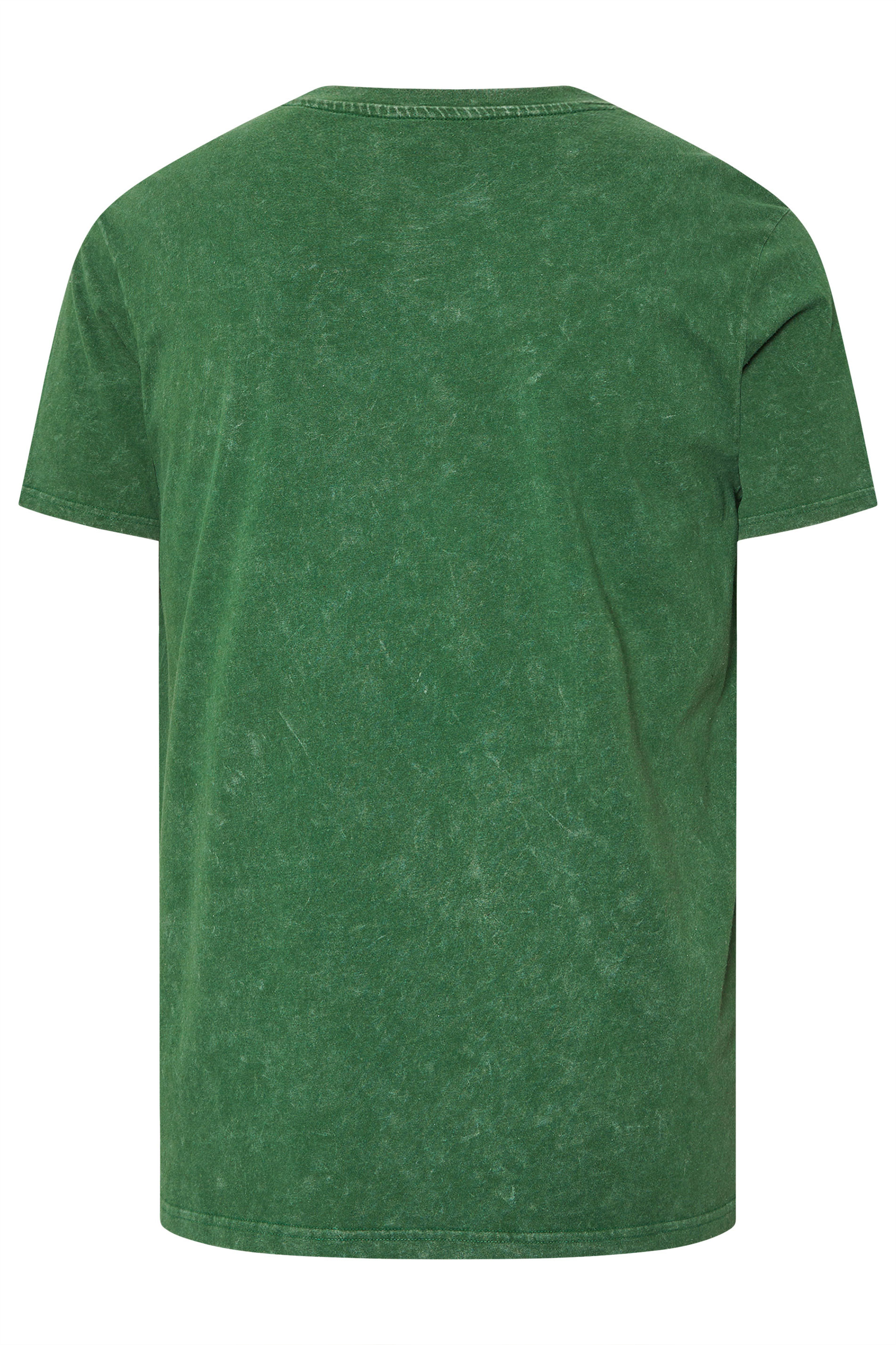 BadRhino Big & Tall Green Acid Wash Jurassic Park Graphic T-Shirt | BadRhino 6