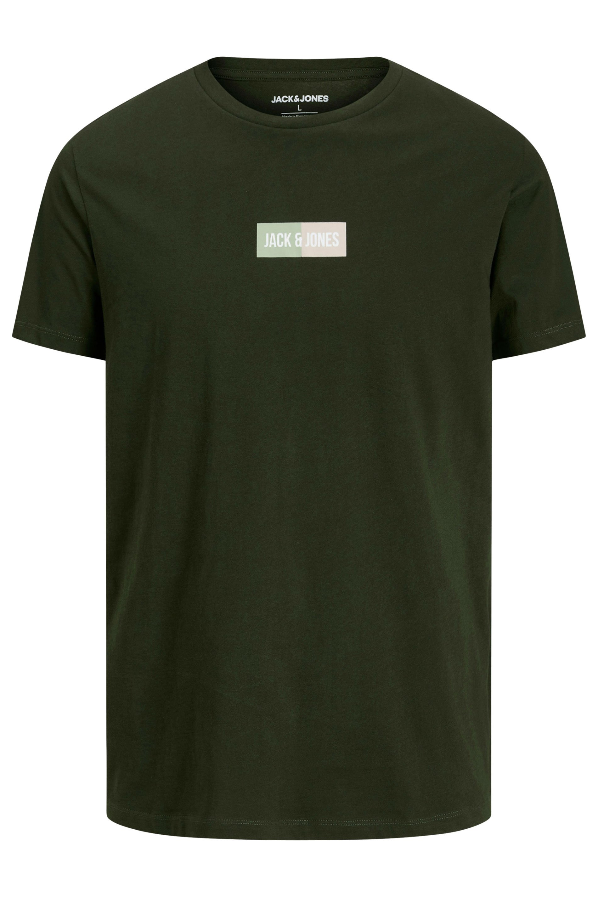 JACK & JONES Big & Tall Duffel Bag Green Pan T-Shirt | BadRhino 3