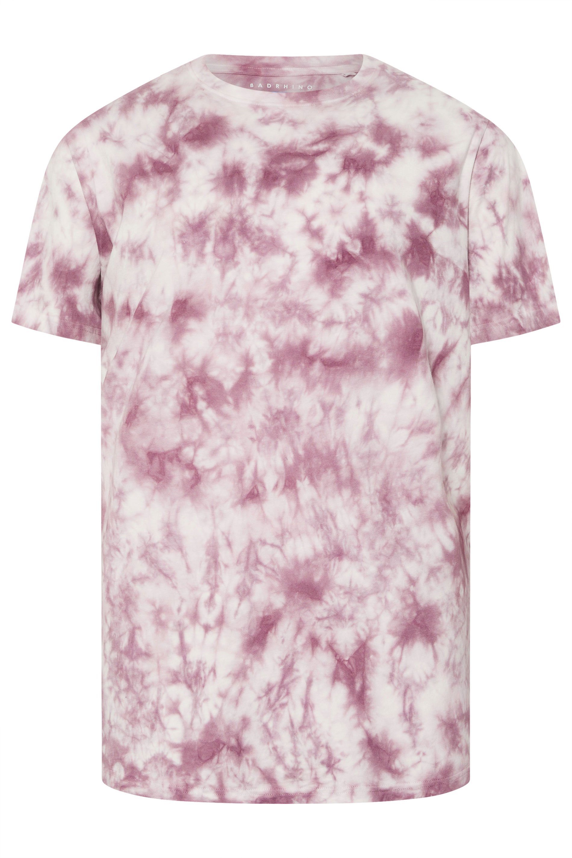 BadRhino Big & Tall Pink Tie Dye T-Shirt 6