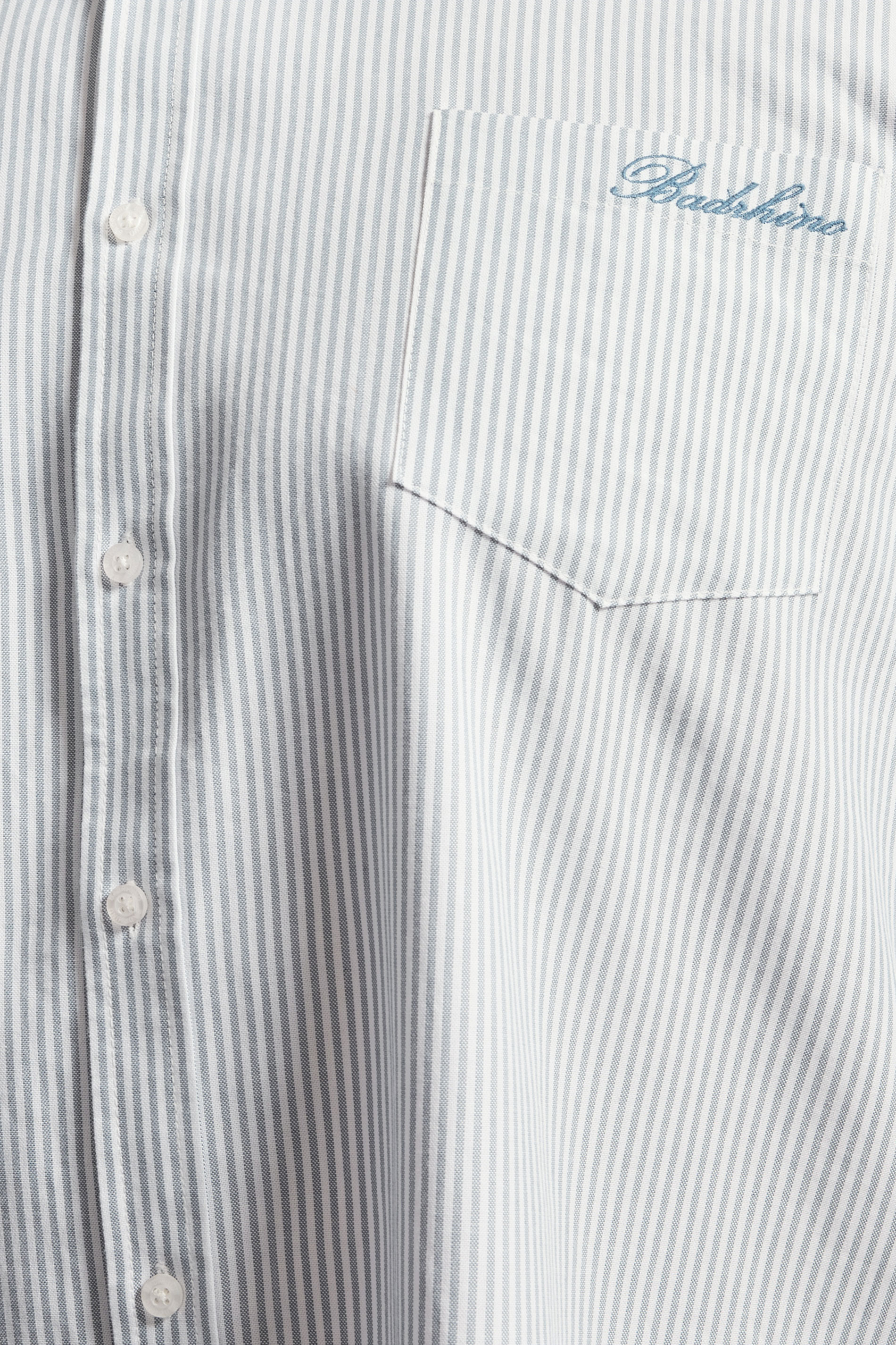 BadRhino Big & Tall Blue Stripe Long Sleeve Oxford Shirt | BadRhino 8