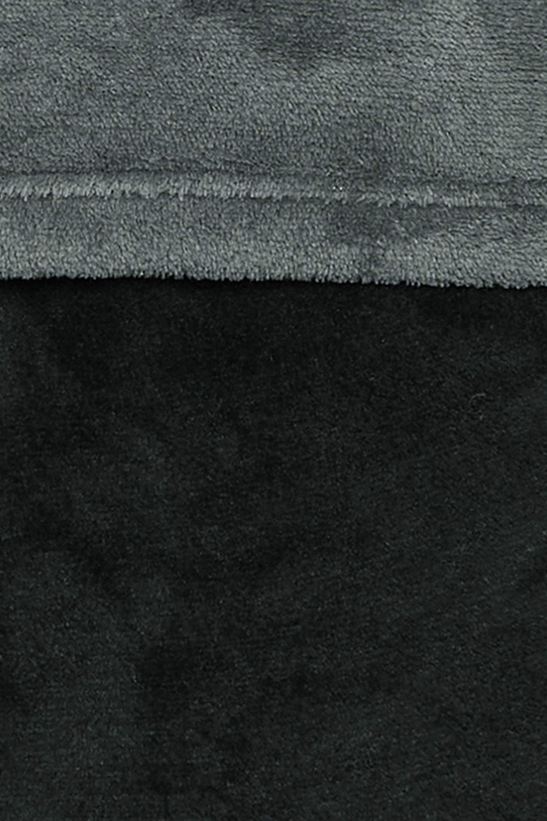 BadRhino Big & Tall Black & Grey Raglan Sleeve Fleece Pyjama Set | BadRhino 3