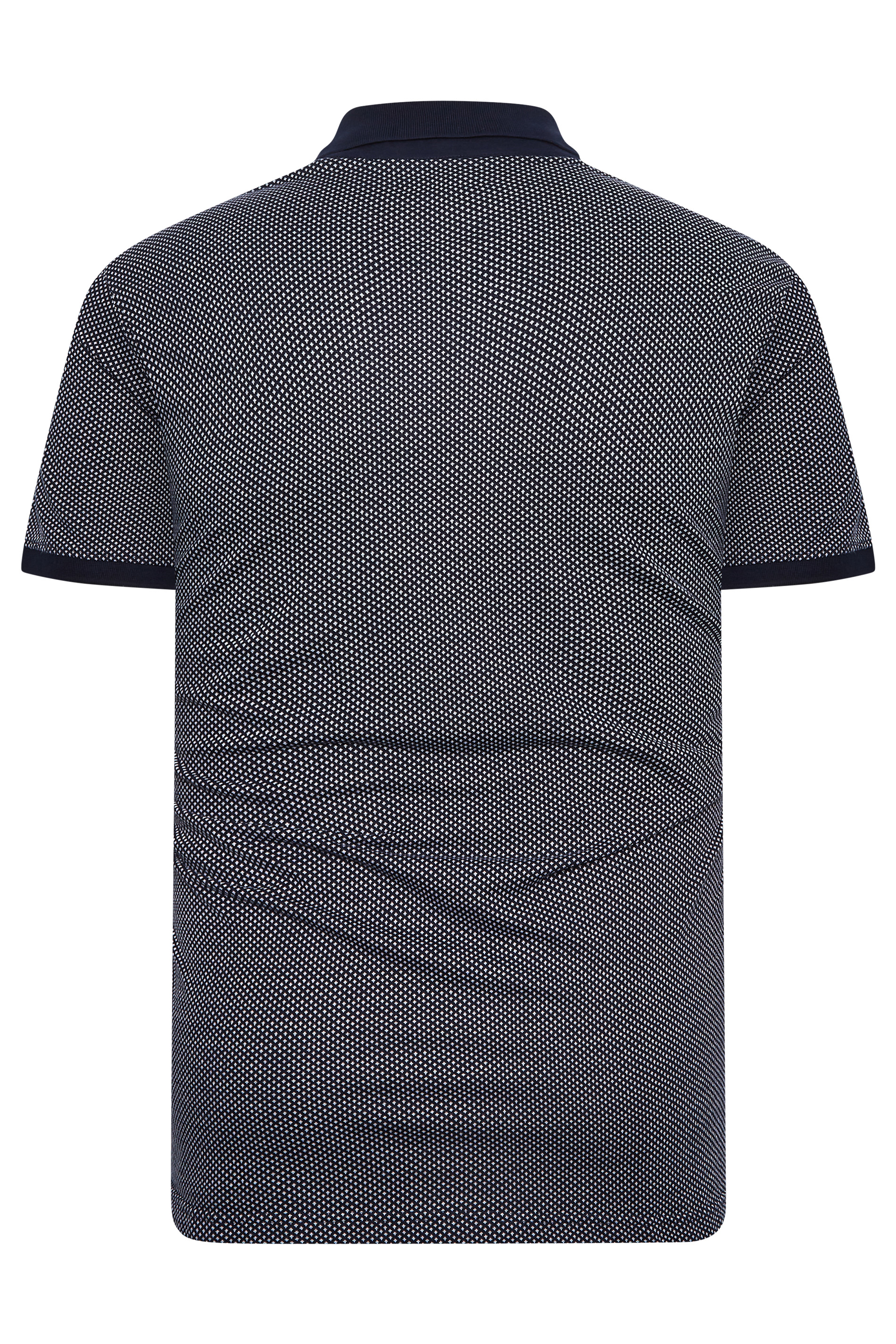 BadRhino Bad & Tall Navy Geometric Polo Shirt 4