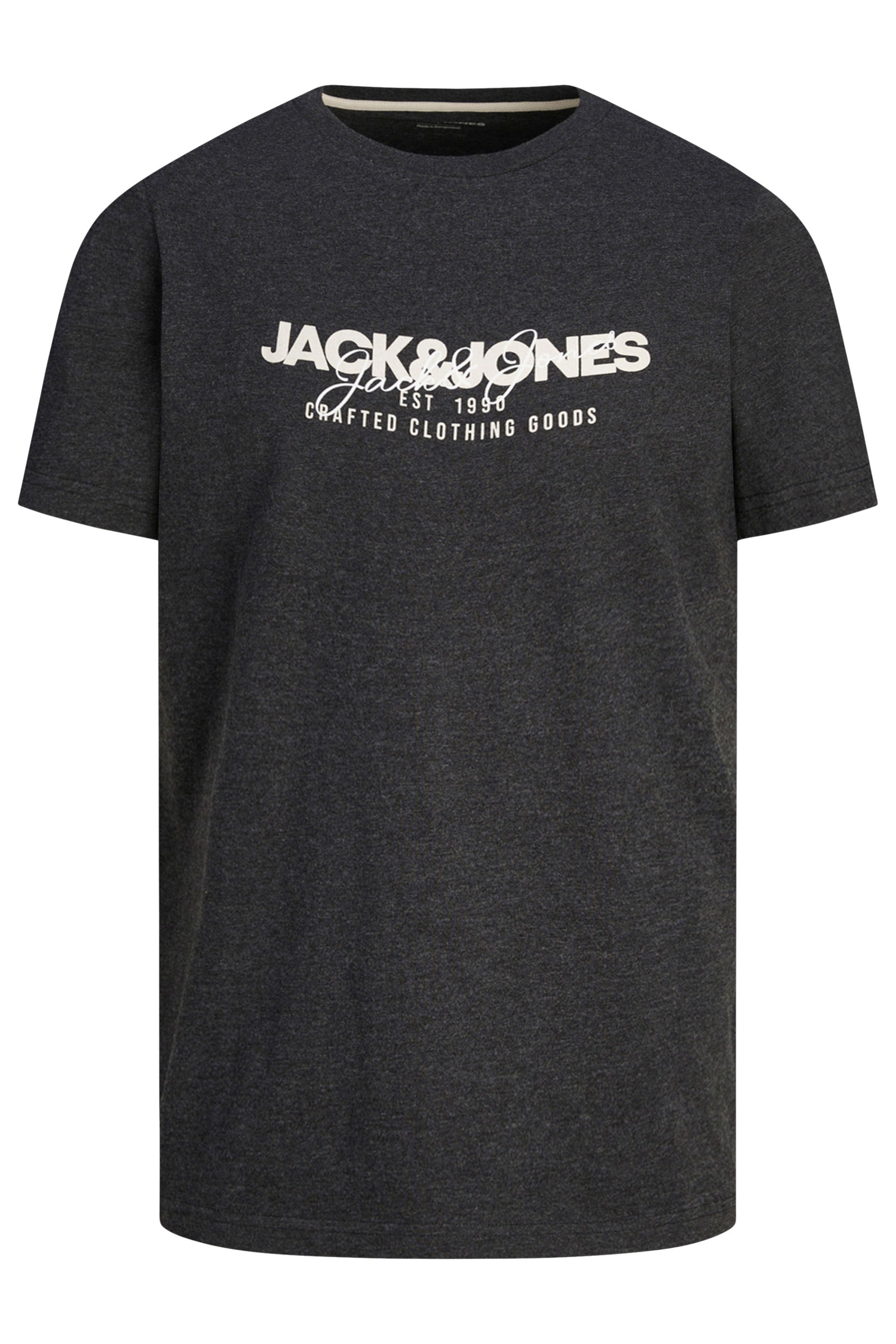 JACK & JONES Big & Tall Wine Red & Navy Blue 3 Pack T-Shirts | BadRhino 6