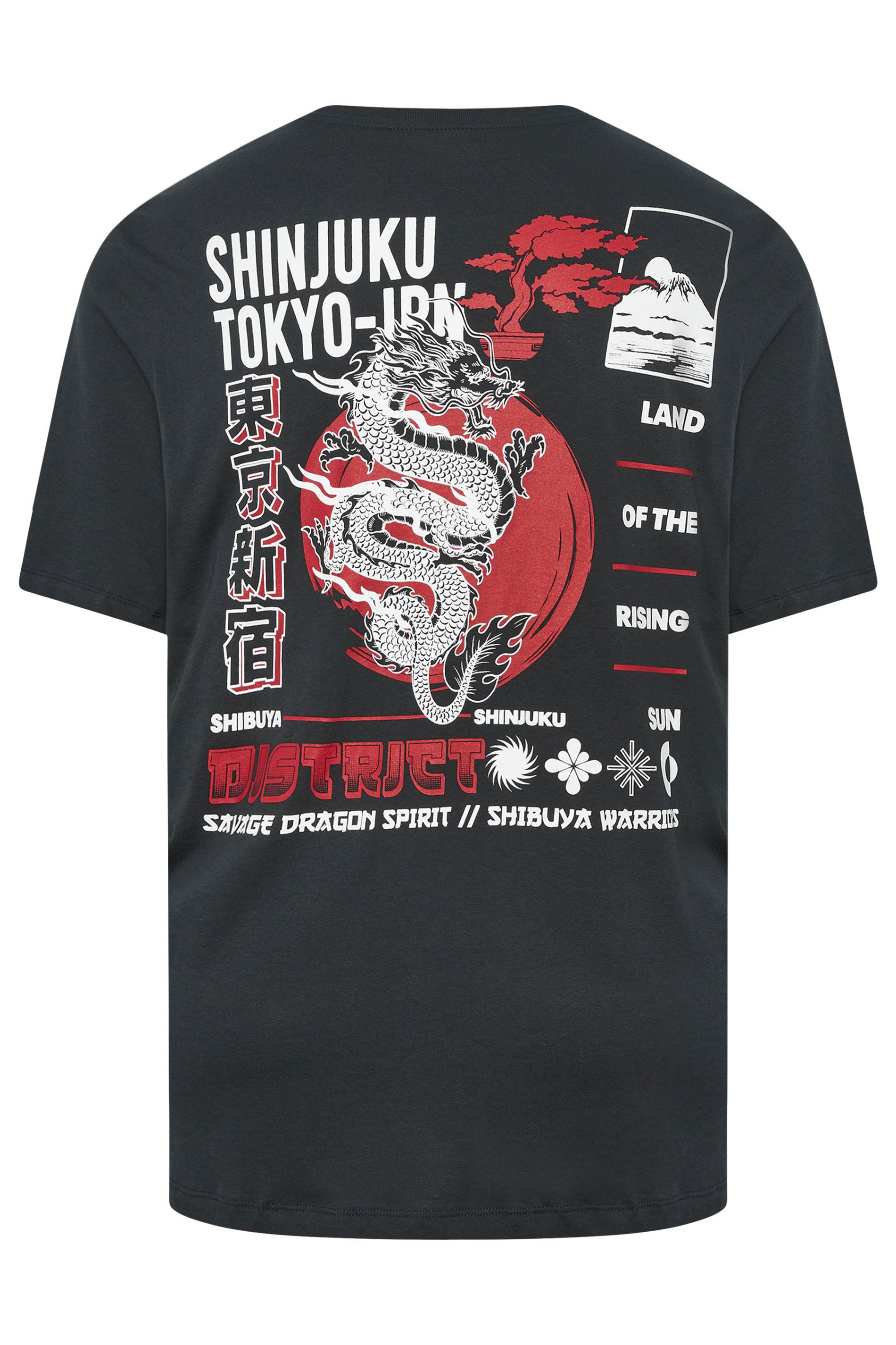 JACK & JONES Big & Tall Forest River Green Graphic T-Shirt | BadRhino 2