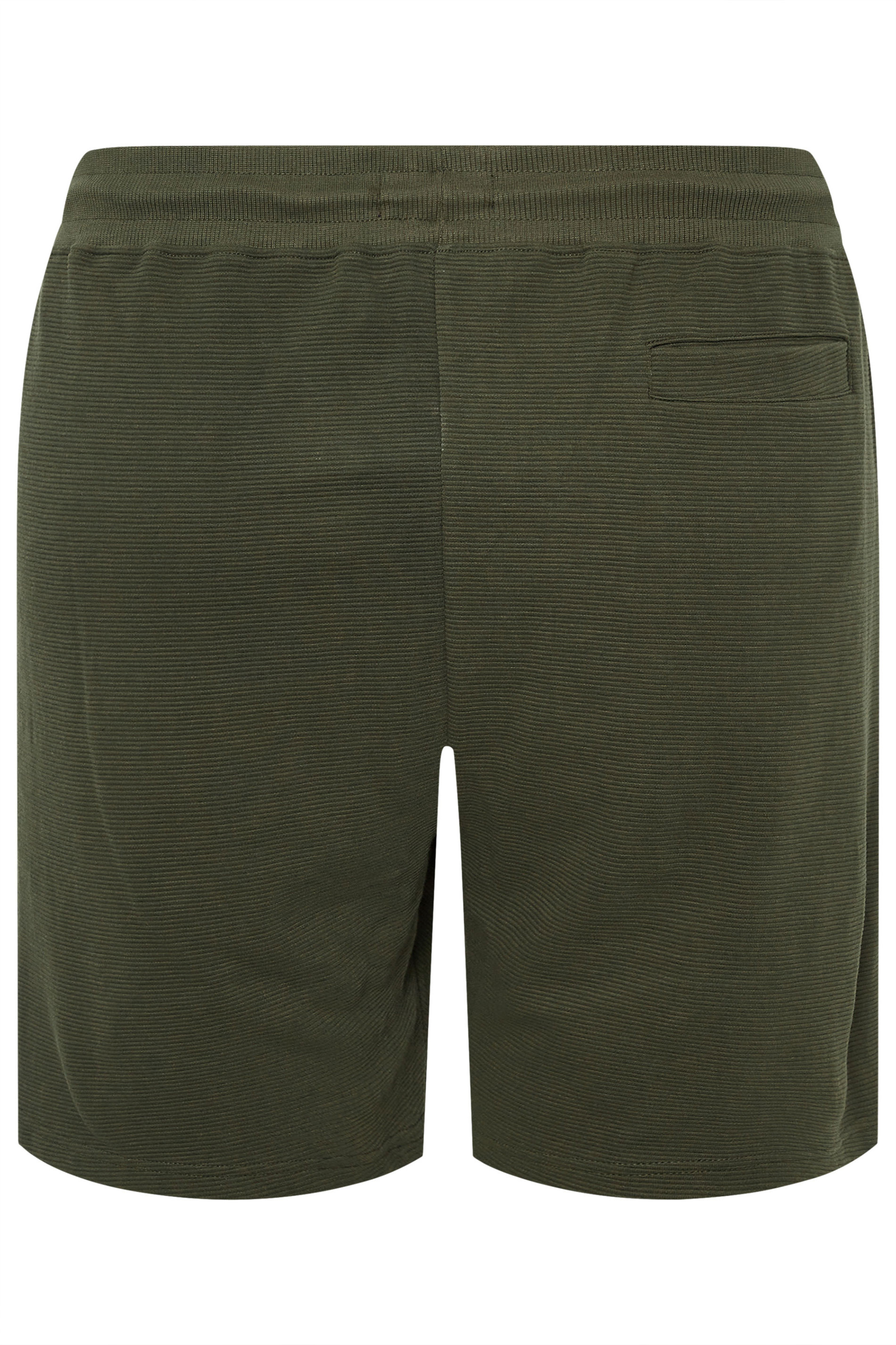 BadRhino Big & Tall Khaki Green Ribbed Shorts | BadRhino 7