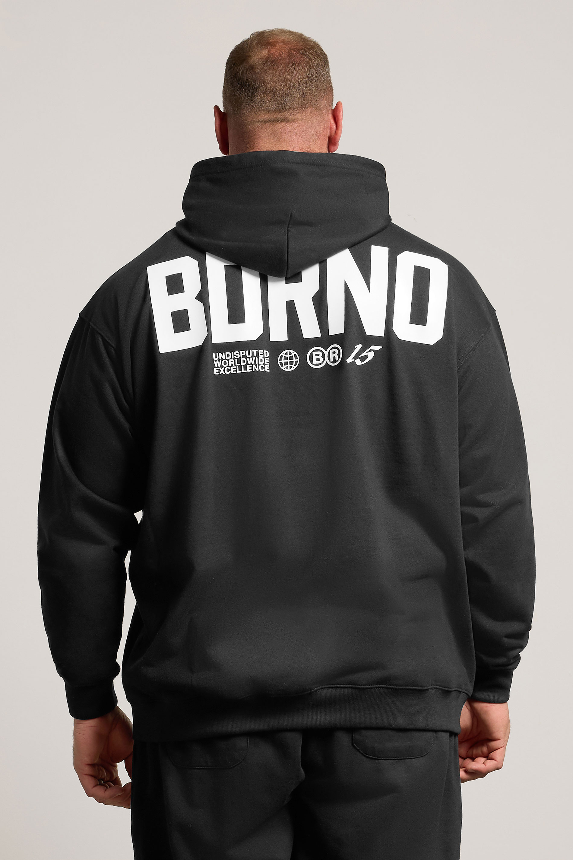 BadRhino Big & Tall Black Logo Hoodie | BadRhino 2
