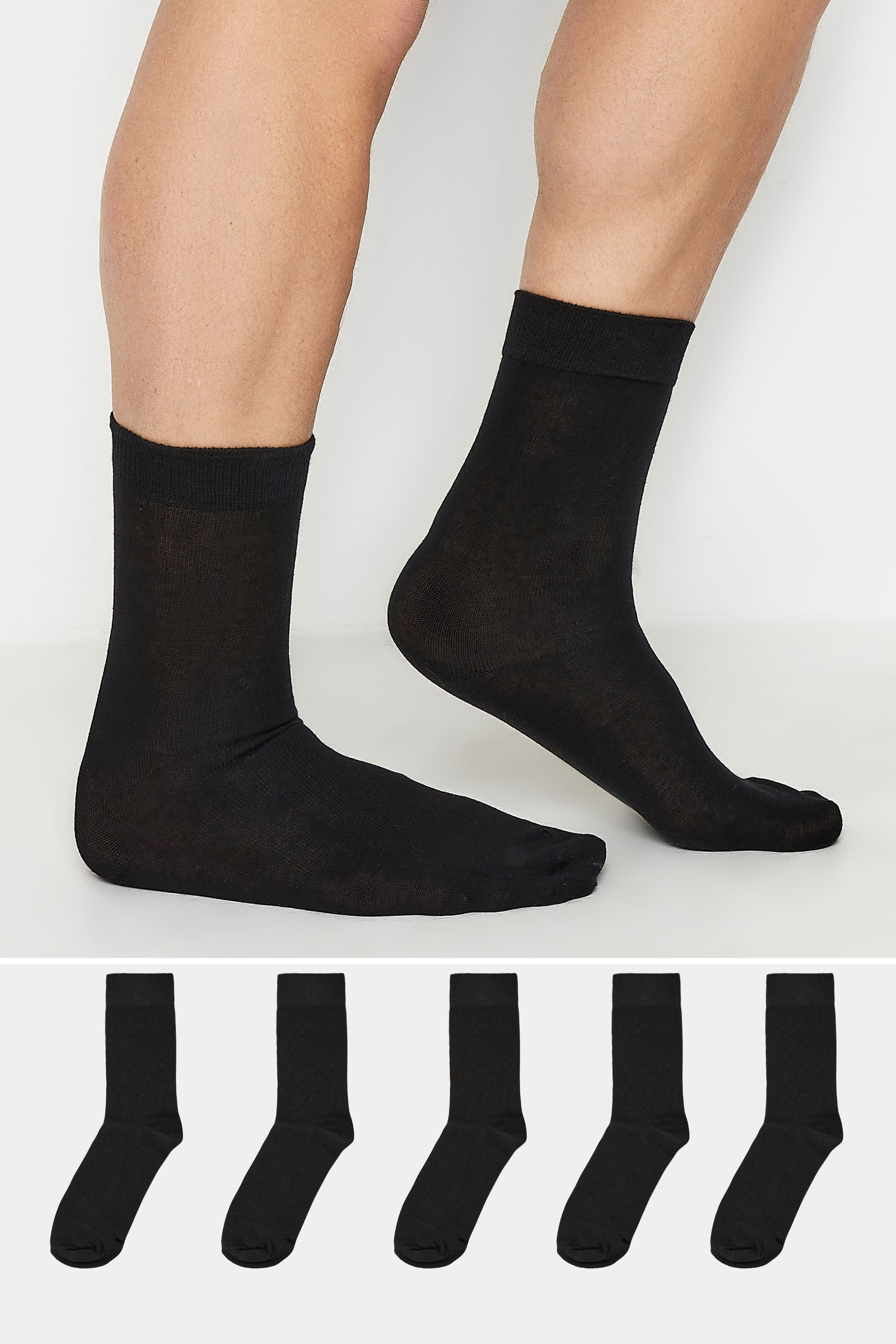 BadRhino Black 5 Pack Ankle Socks | BadRhino 1