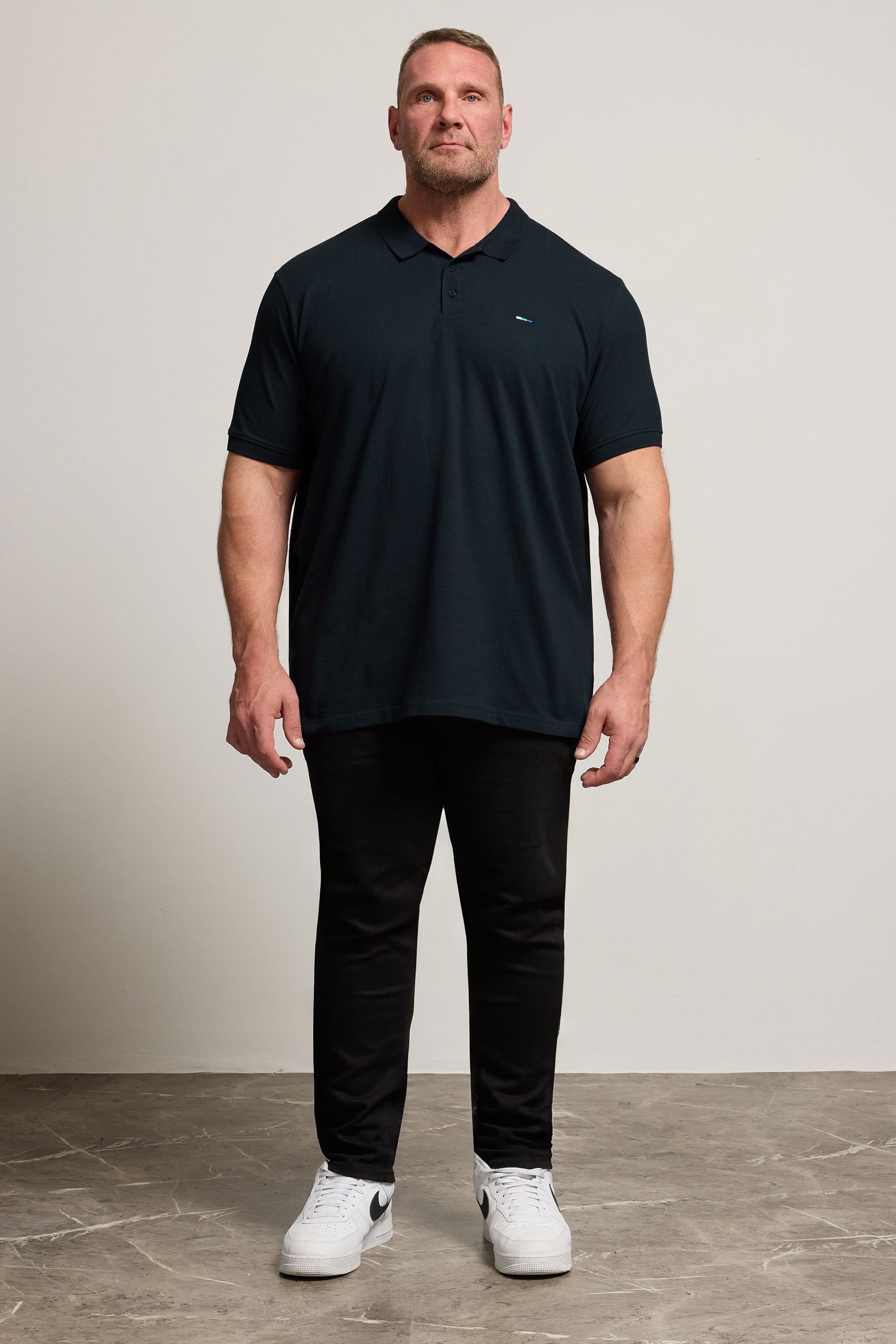 BadRhino Navy Blue Essential Polo Shirt | BadRhino 3