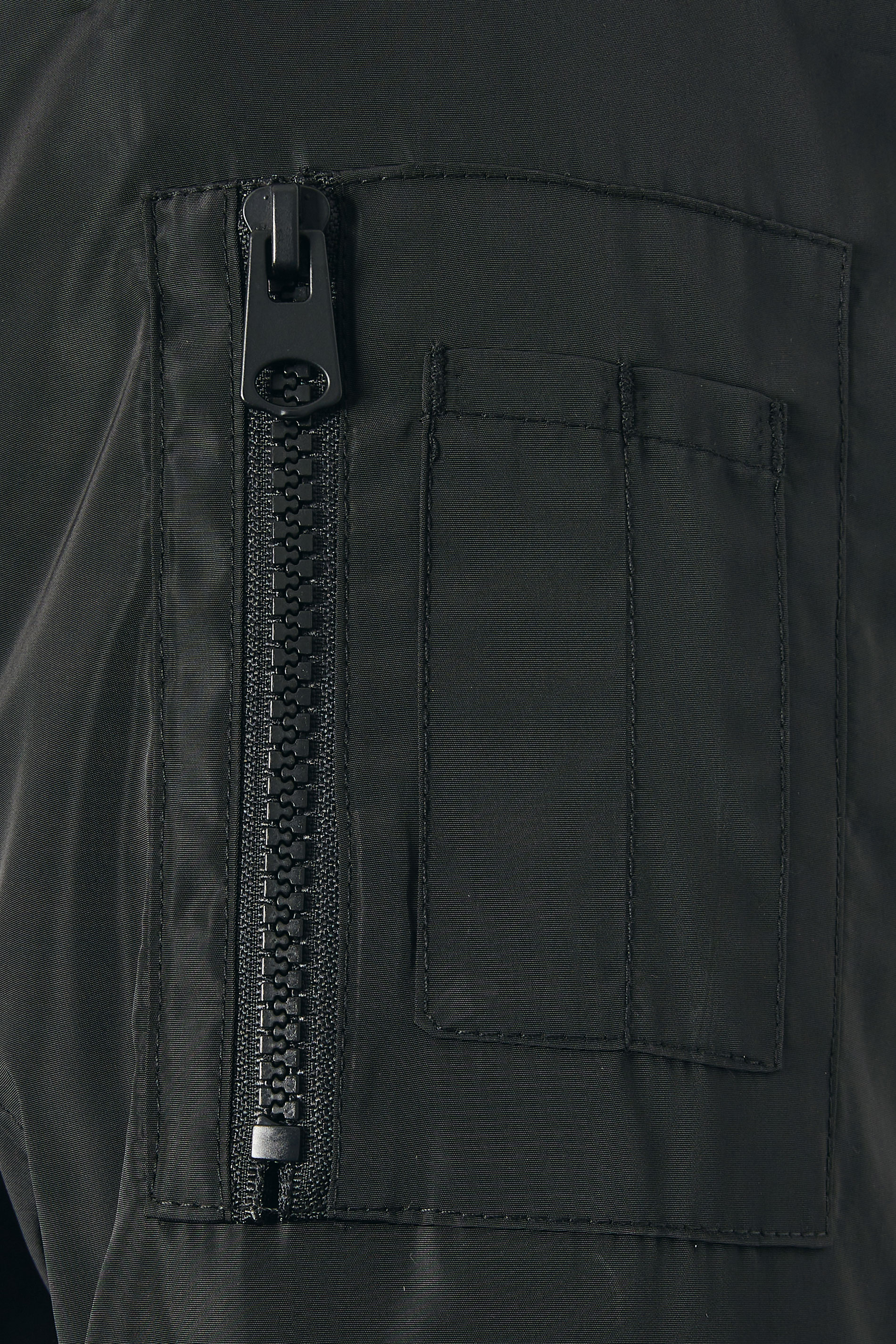  BadRhino Big & Tall Black Zip Through Bomber Jacket | BadRhino 3