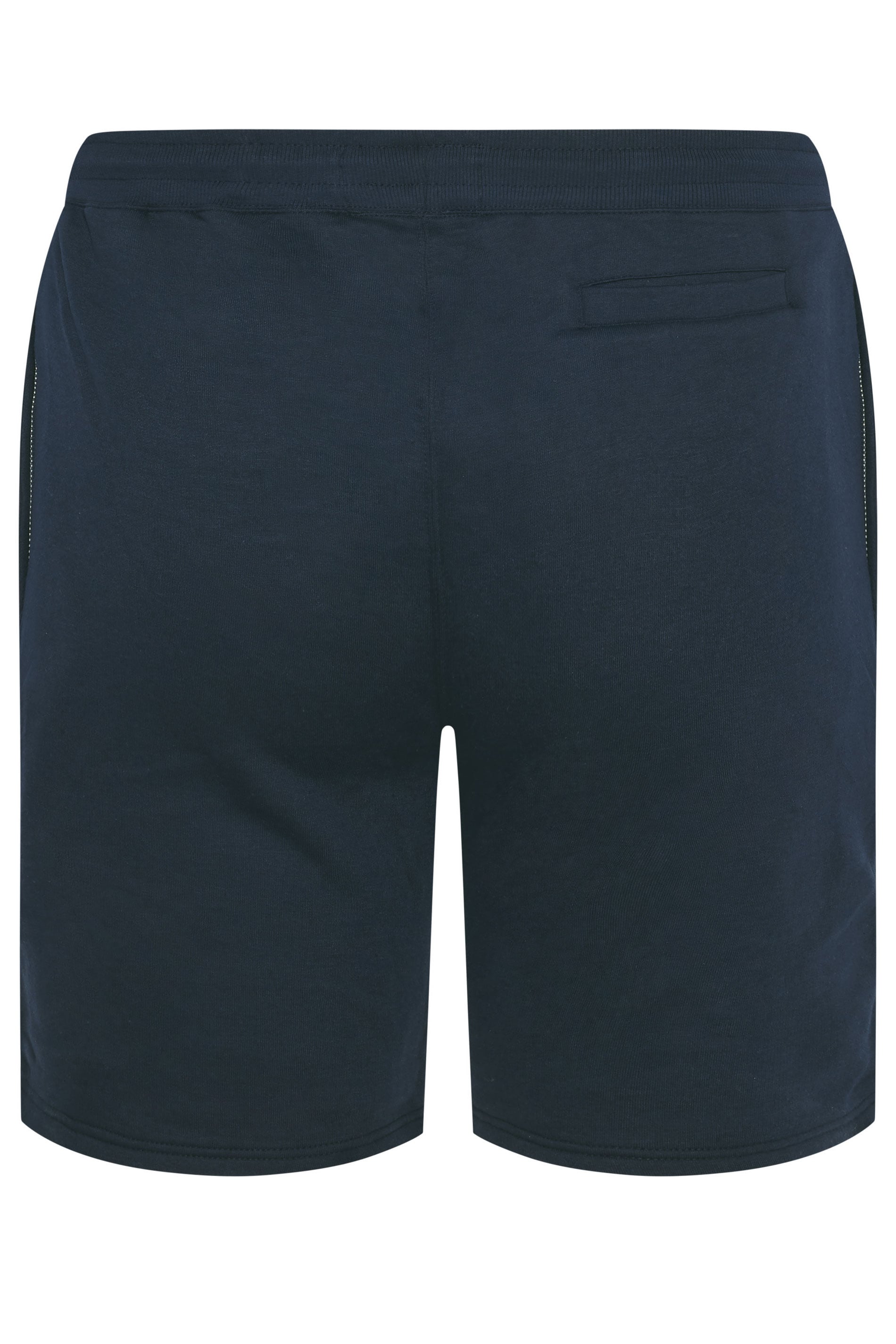 BadRhino Big & Tall Navy Blue Zip Pocket Jogger Shorts | BadRhino 6