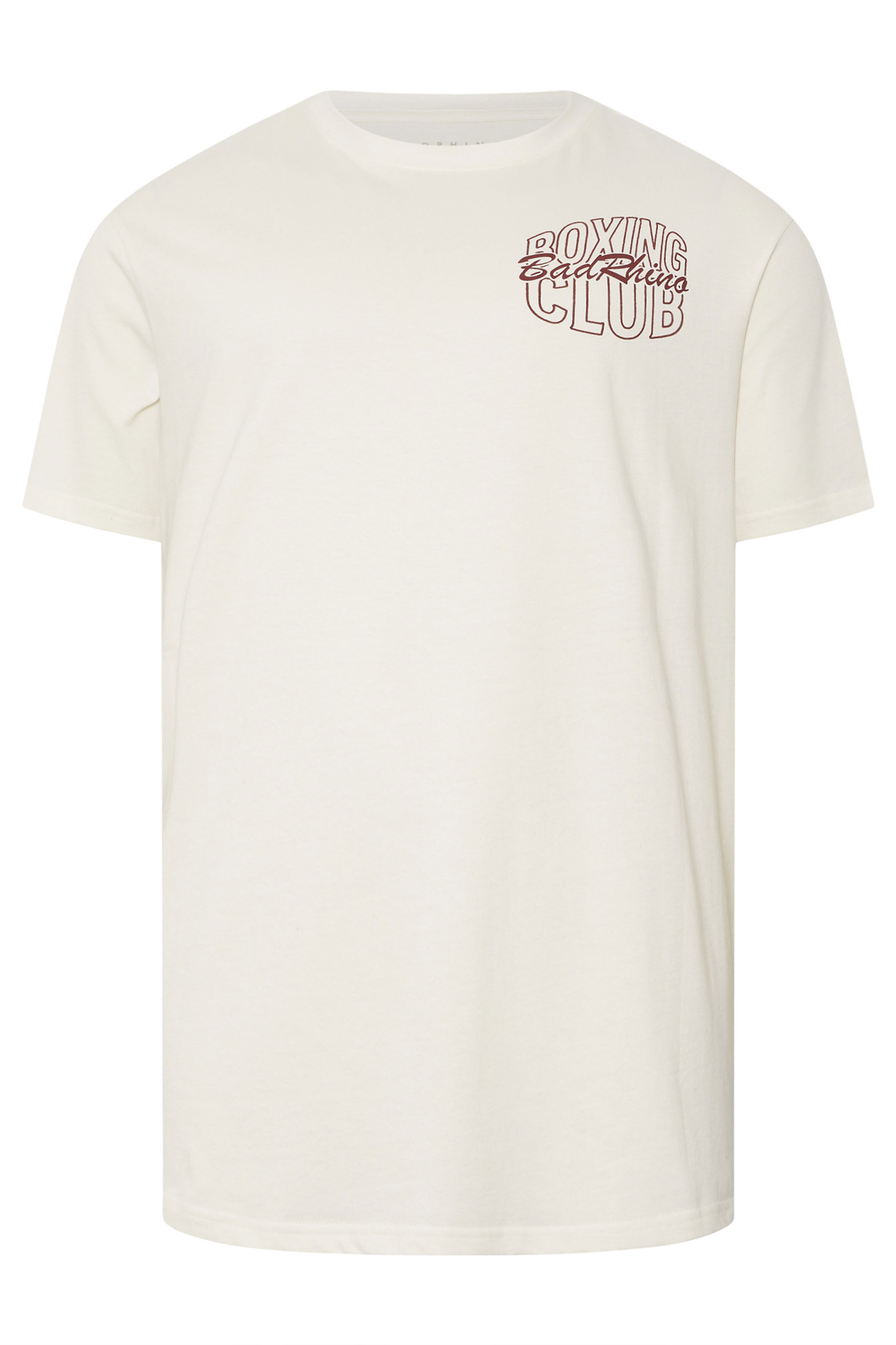 BadRhino Big & Tall Off White 'Boxing Club' Graphic T-Shirt | BadRhino 6