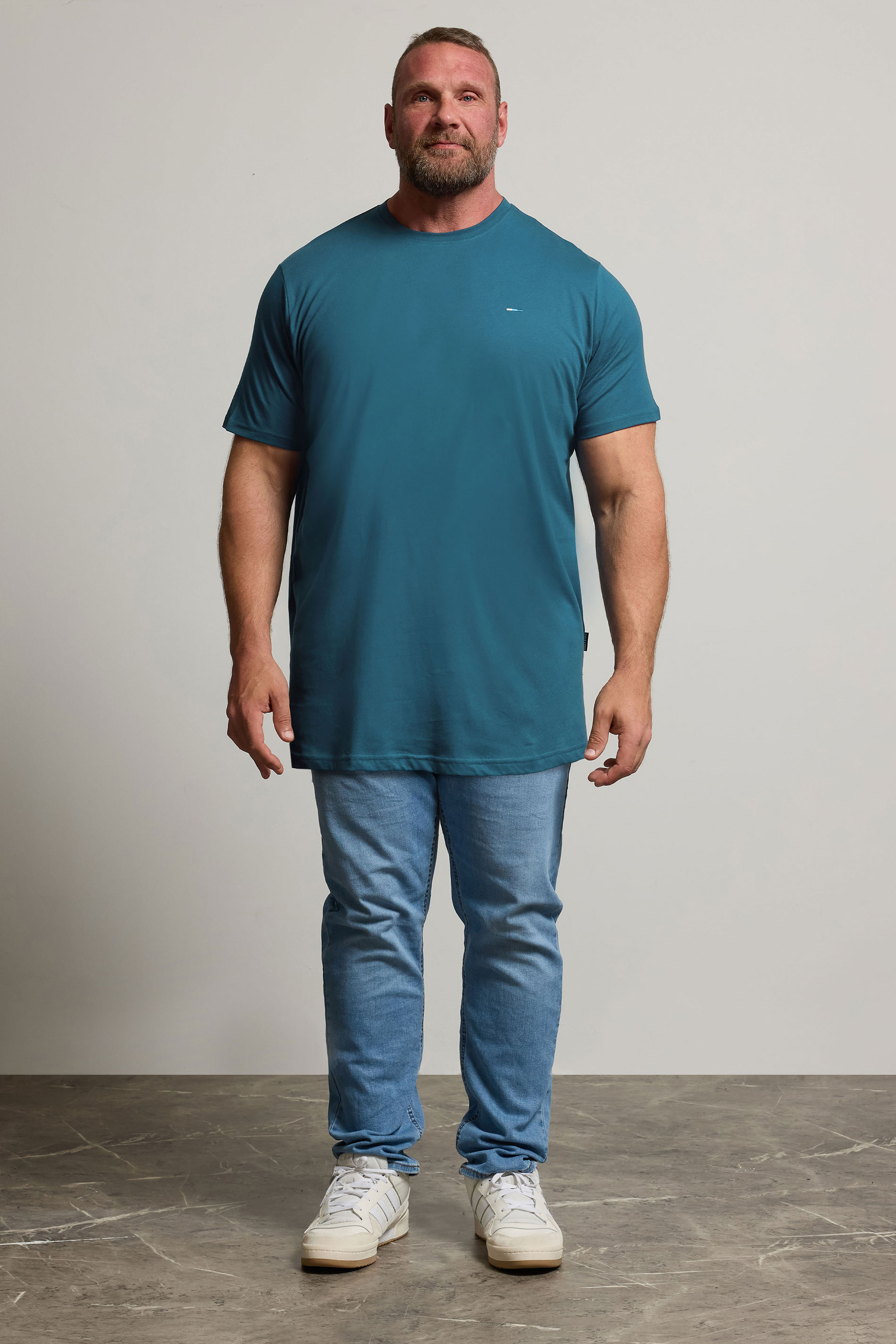 BadRhino Big & Tall Ocean Blue Extra Long Core T-Shirt | BadRhino 2