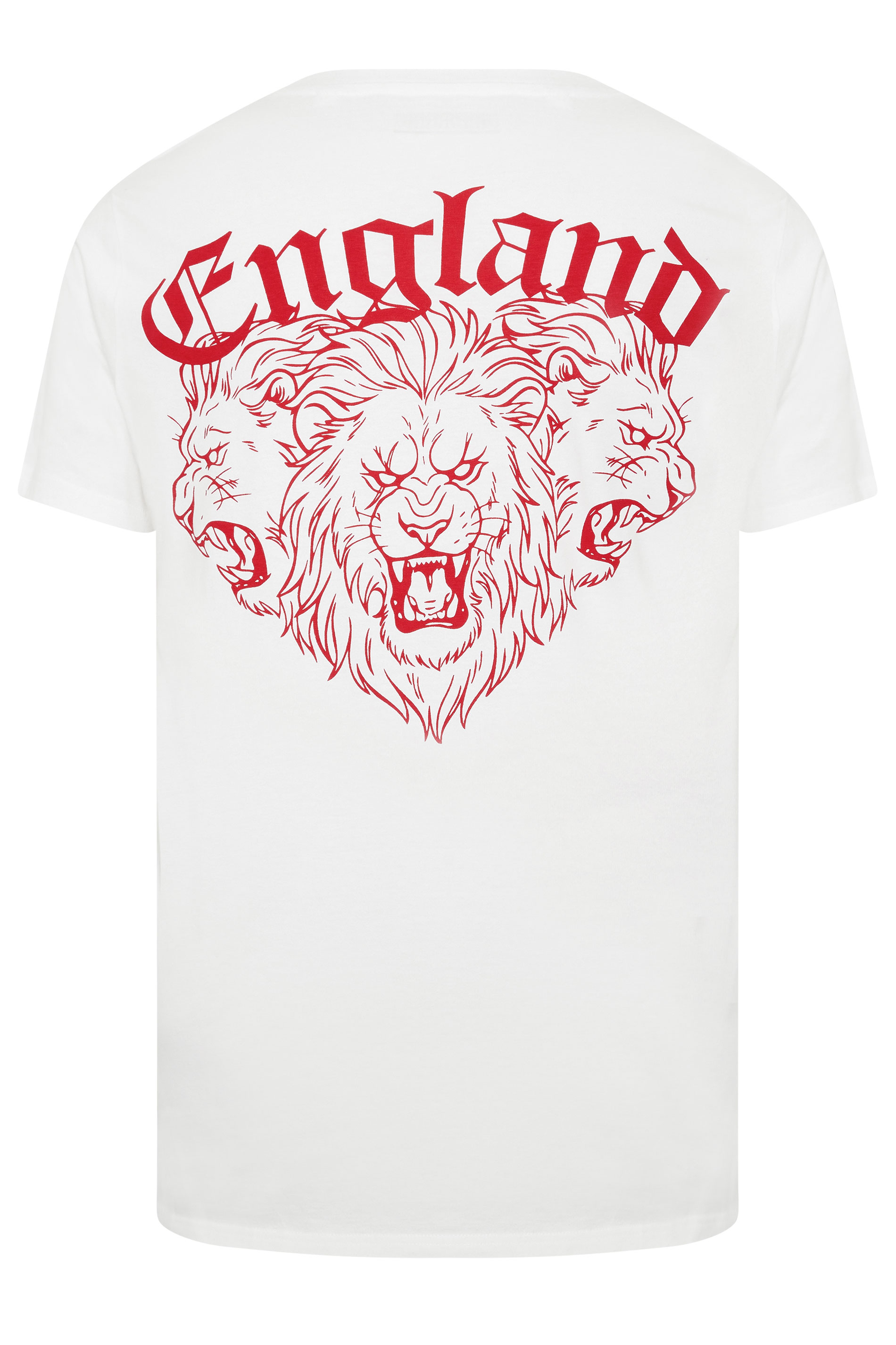 BadRhino Big & Tall White Extra Long England T-Shirt | BadRhino 7