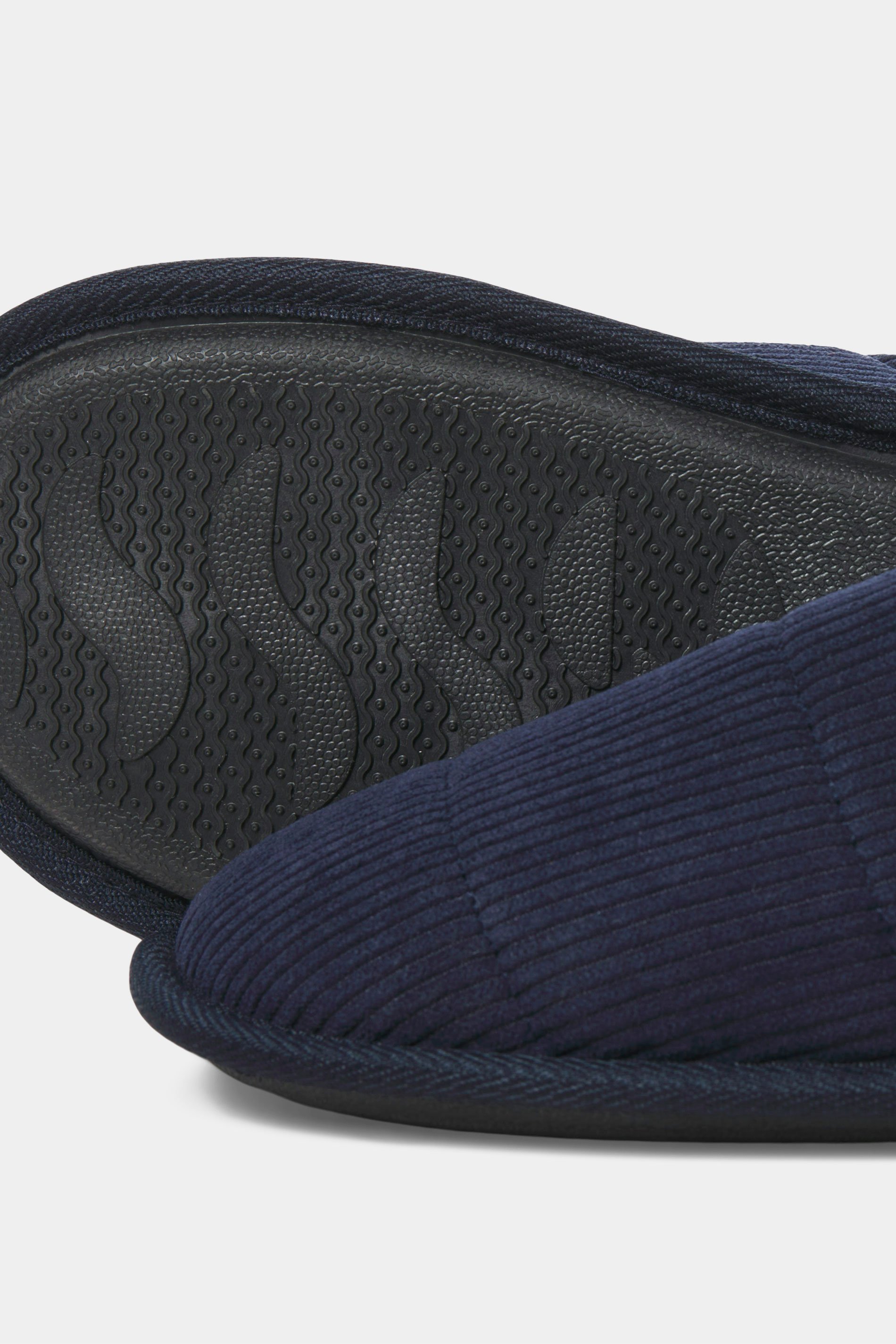 JACK & JONES Navy Blue Mule Slippers | BadRhino 4