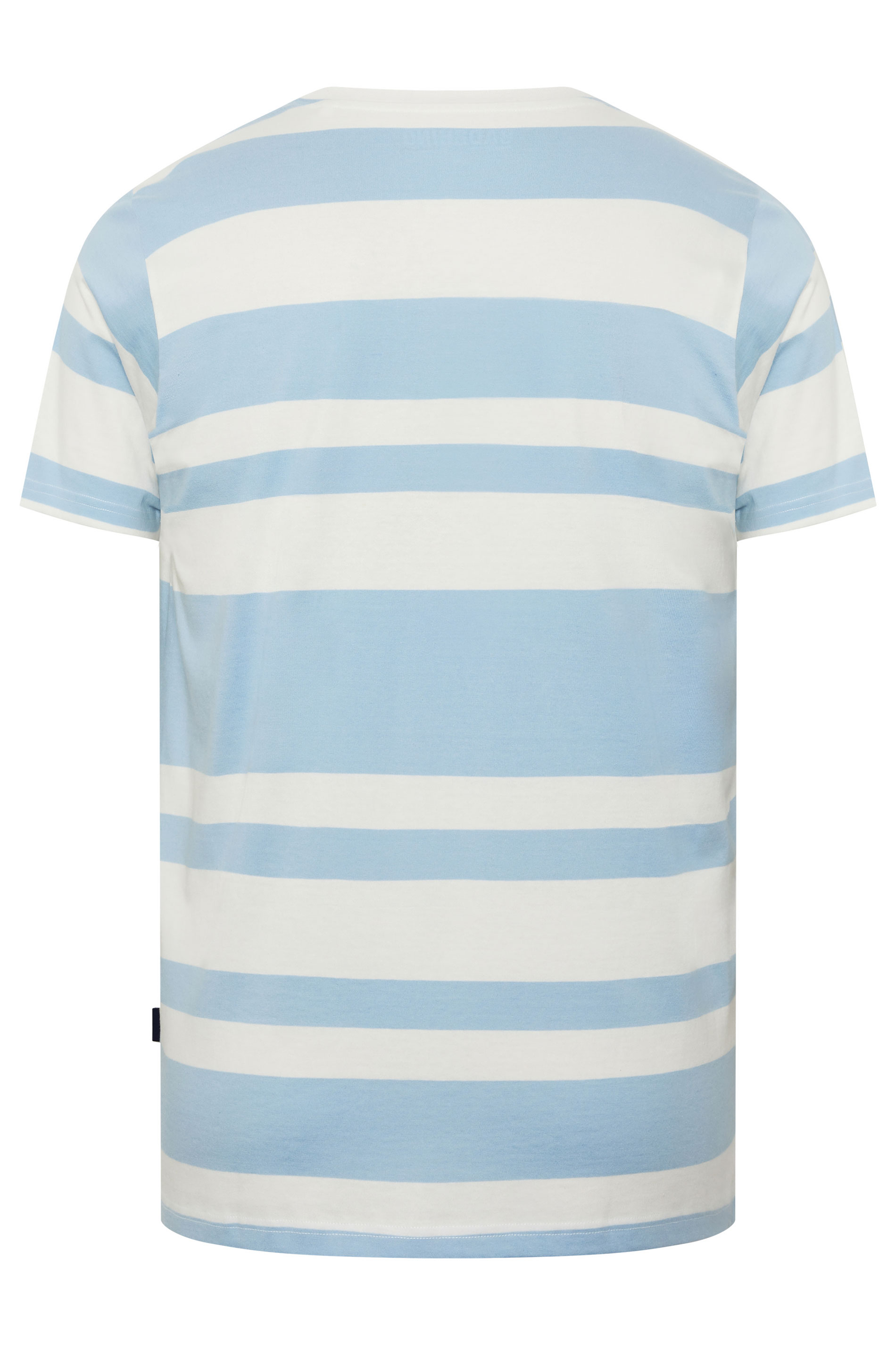 BadRhino Big & Tall Baby Blue Extra Long Stripe T-Shirt | BadRhino 6