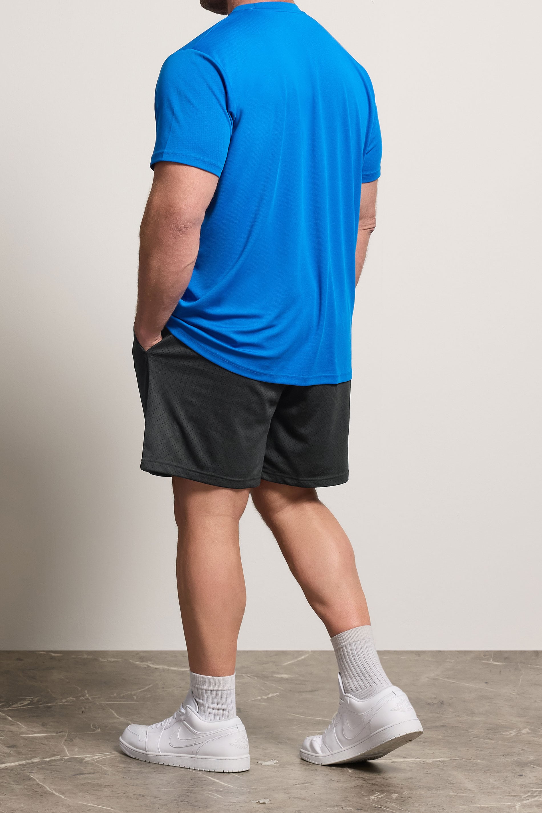IronRhino Big & Tall Black Lightweight Mesh Shorts | IronRhino 2
