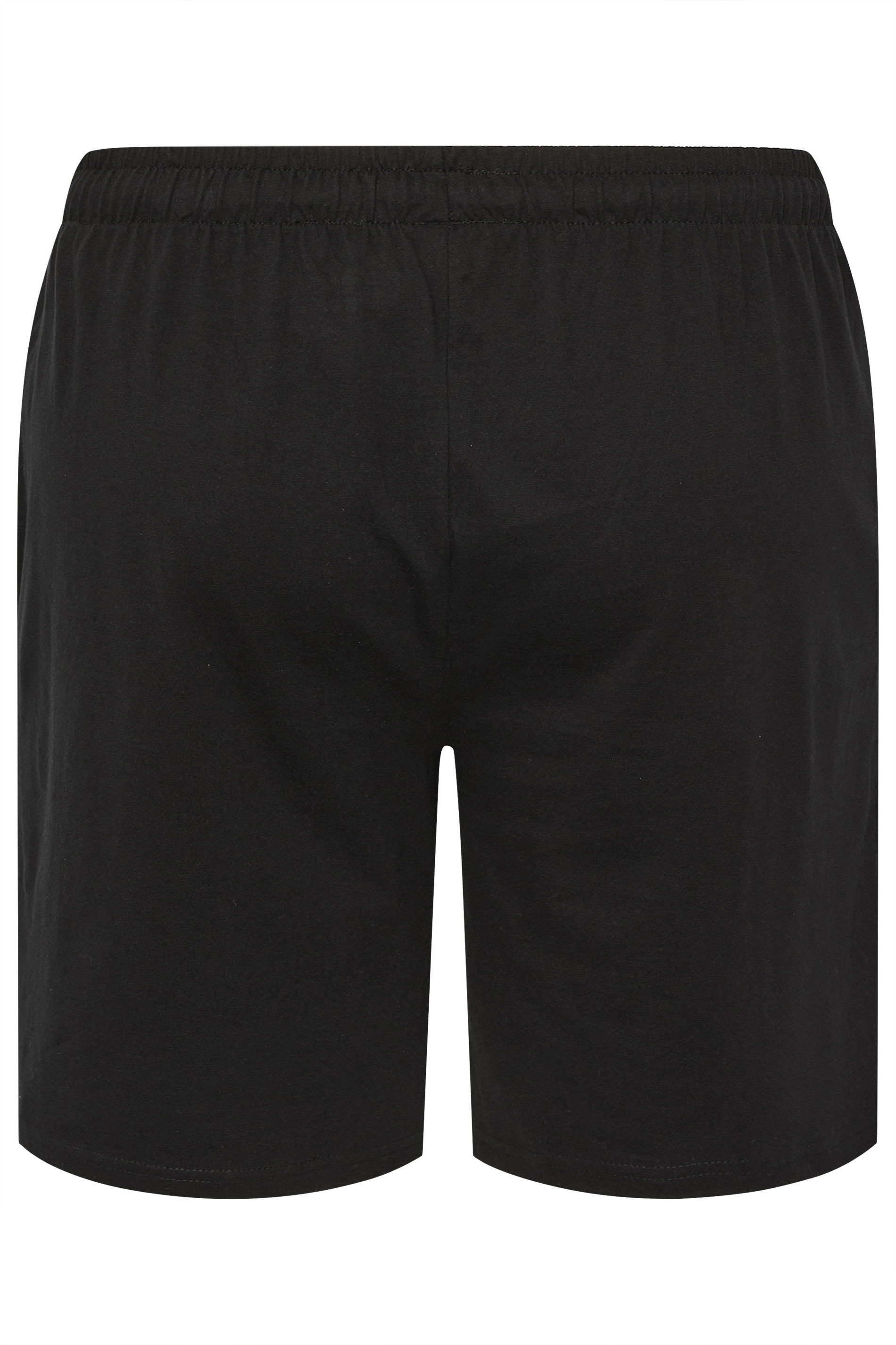 BadRhino Big & Tall Black Lightweight Lounge Shorts | BadRhino 6