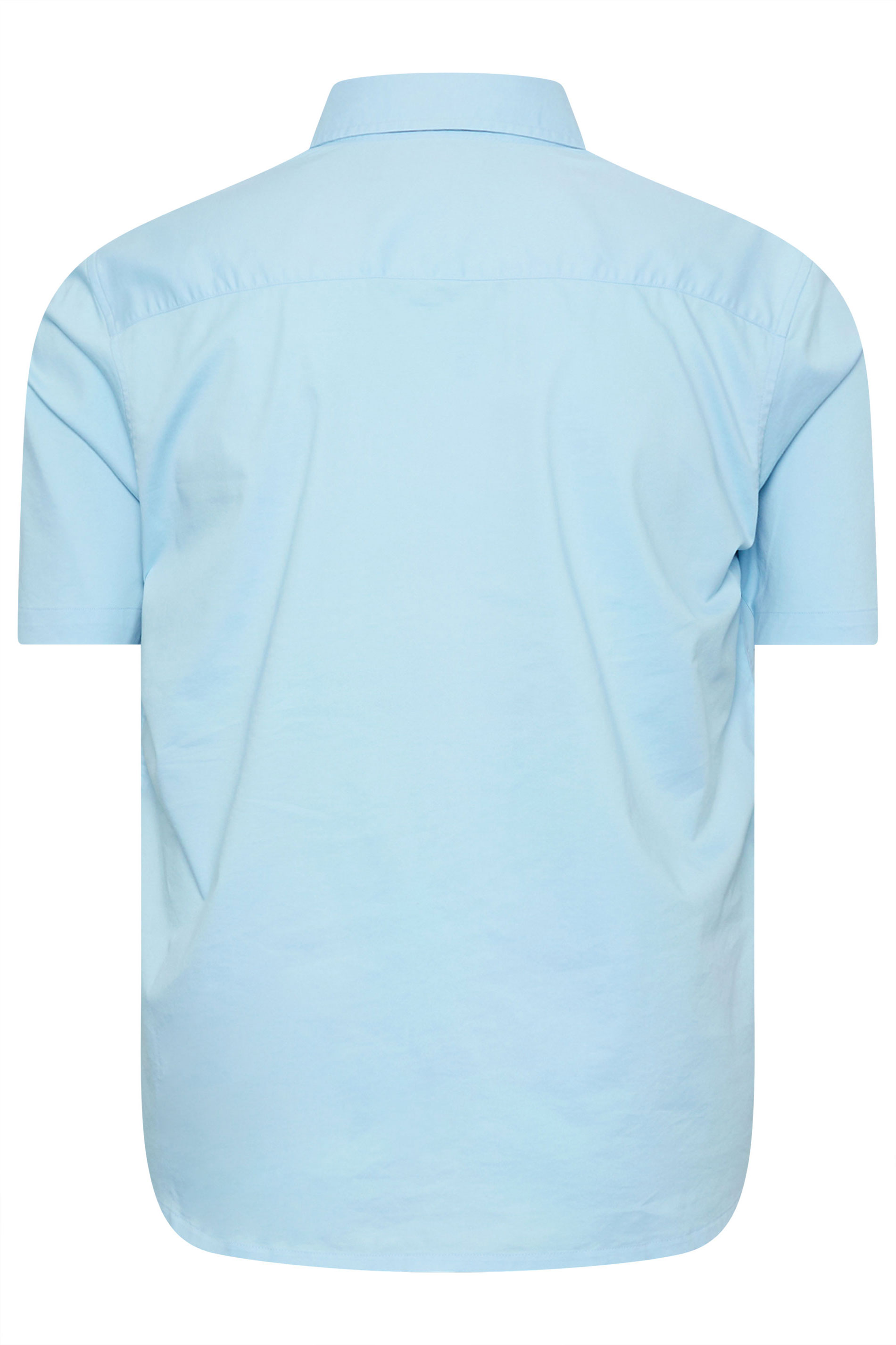 BadRhino Big & Tall Light Blue Short Sleeve Shirt 7