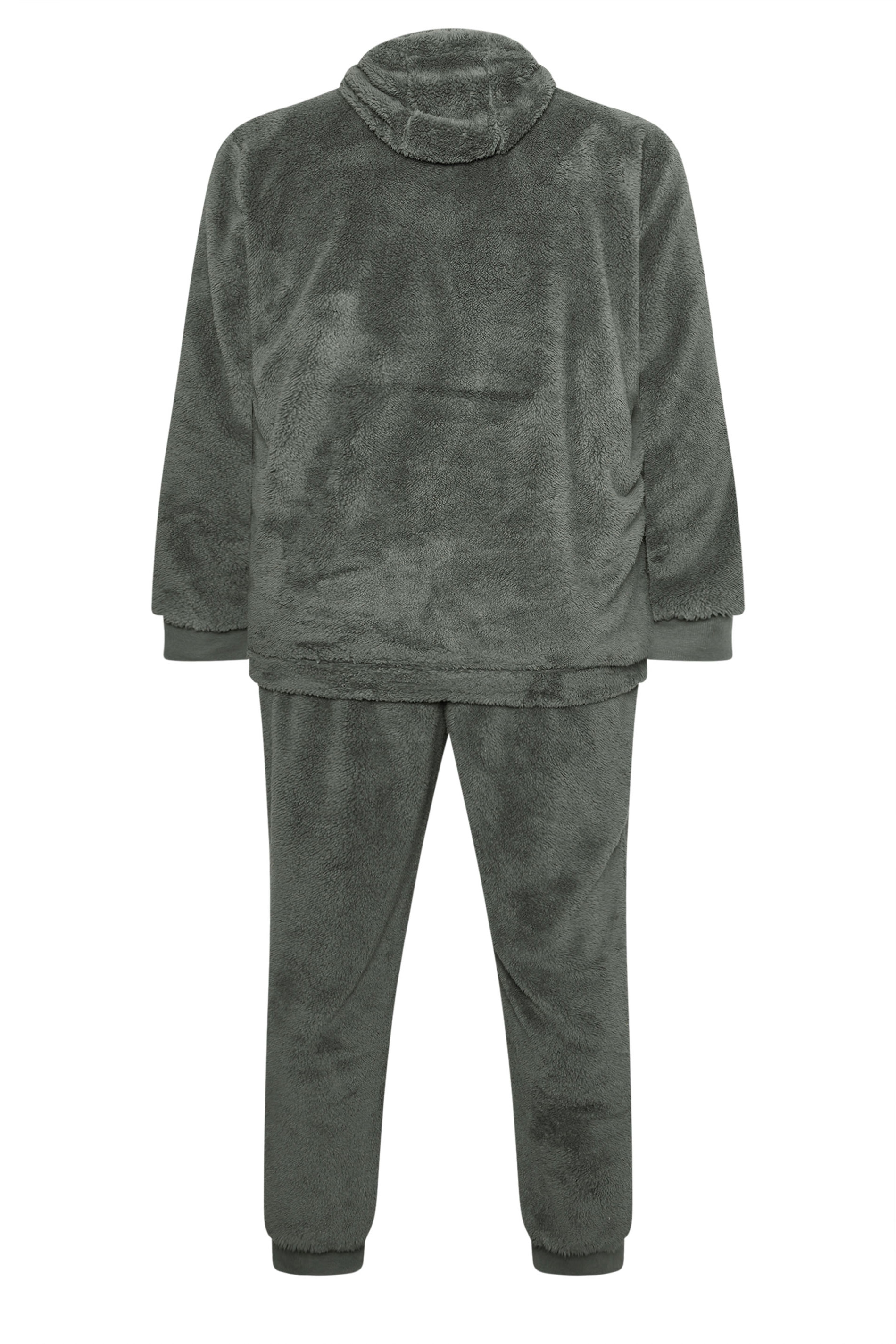 BadRhino Big & Tall Charcoal Grey Super Soft Borg Lounge Set | BadRhino 7