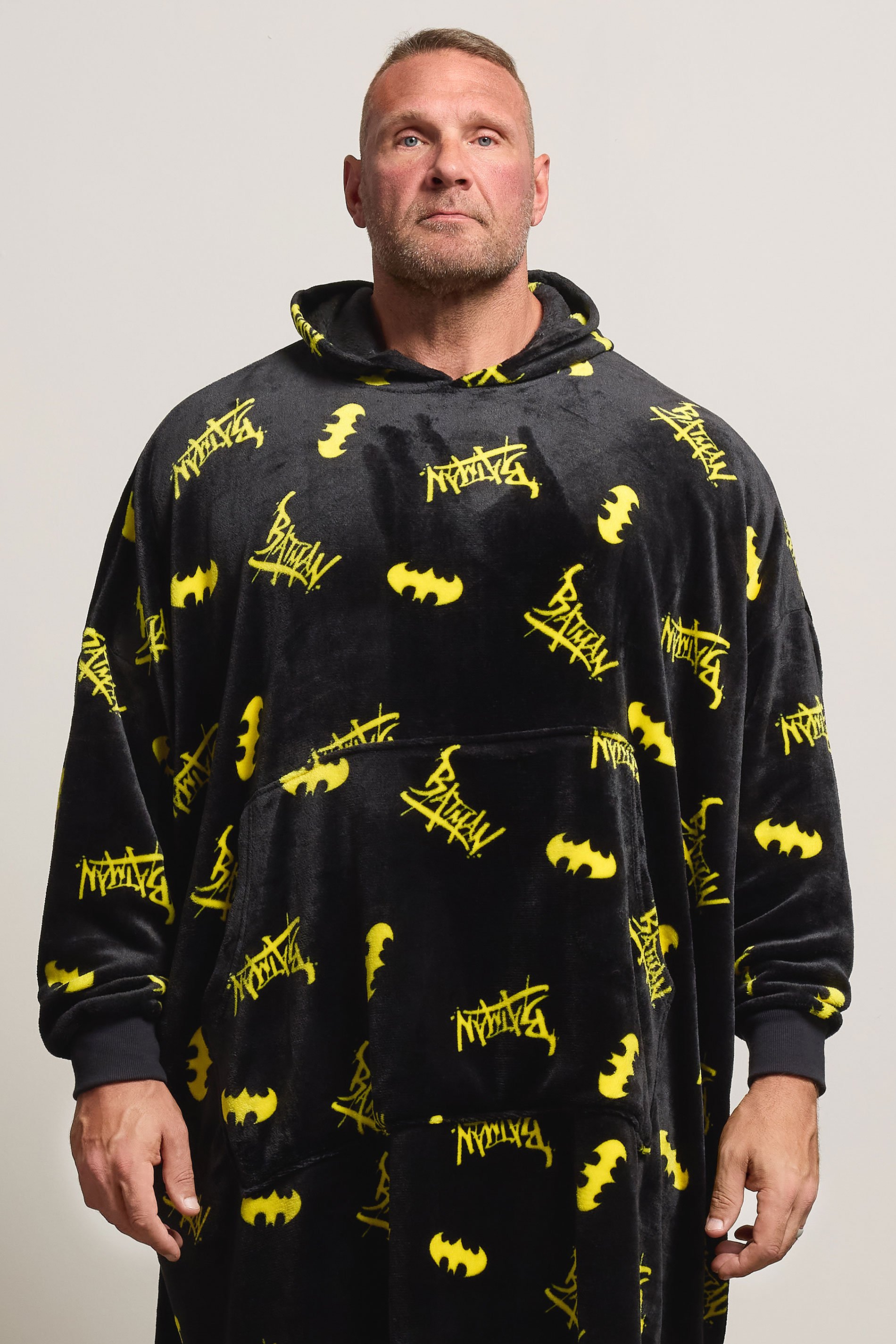 BadRhino Big & Tall Black Batman Blanket Hoodie | BadRhino 3