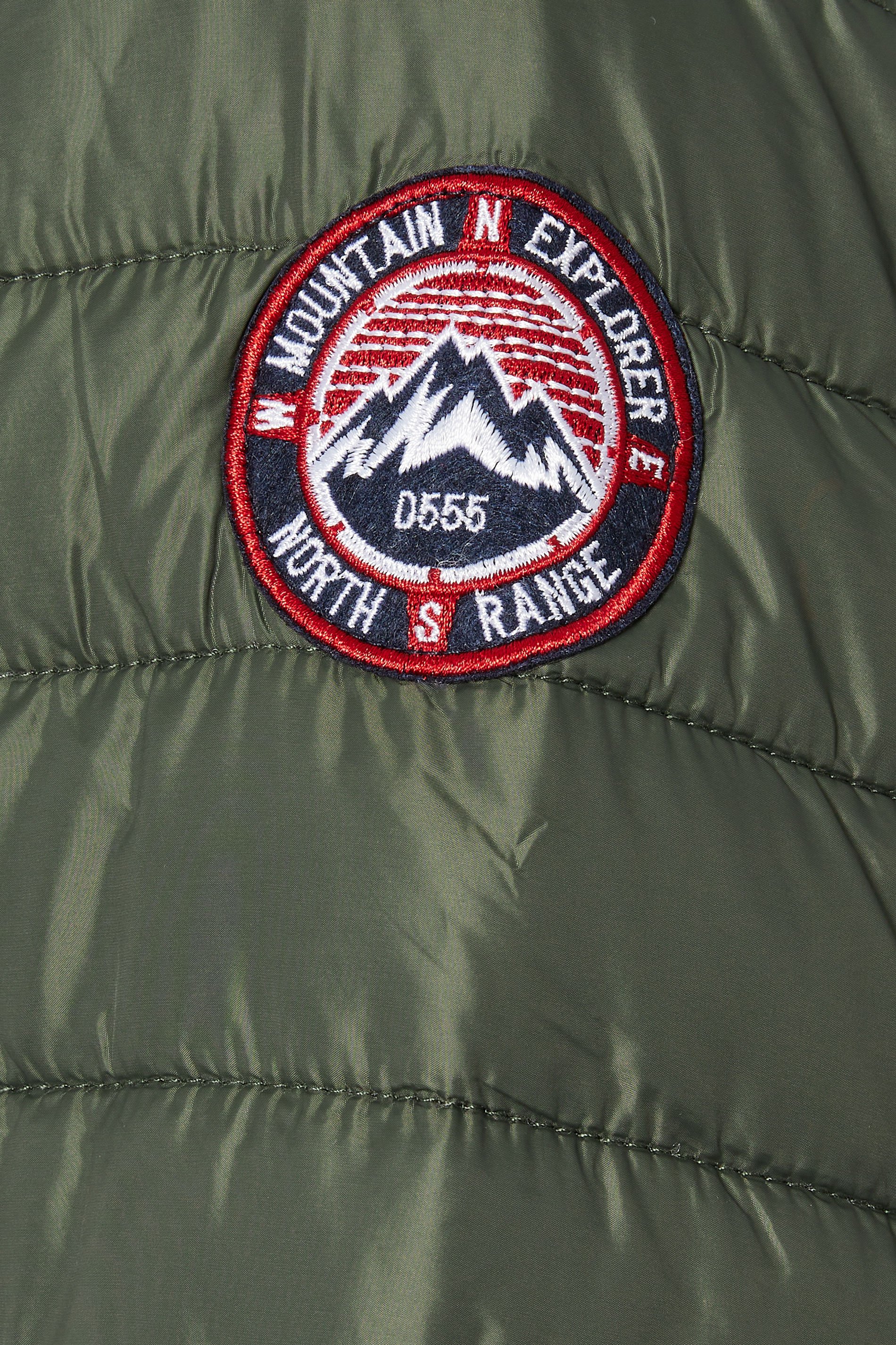 D555 Big & Tall Khaki Green Hybrid Quilted Soft Shell Jacket | BadRhino 5