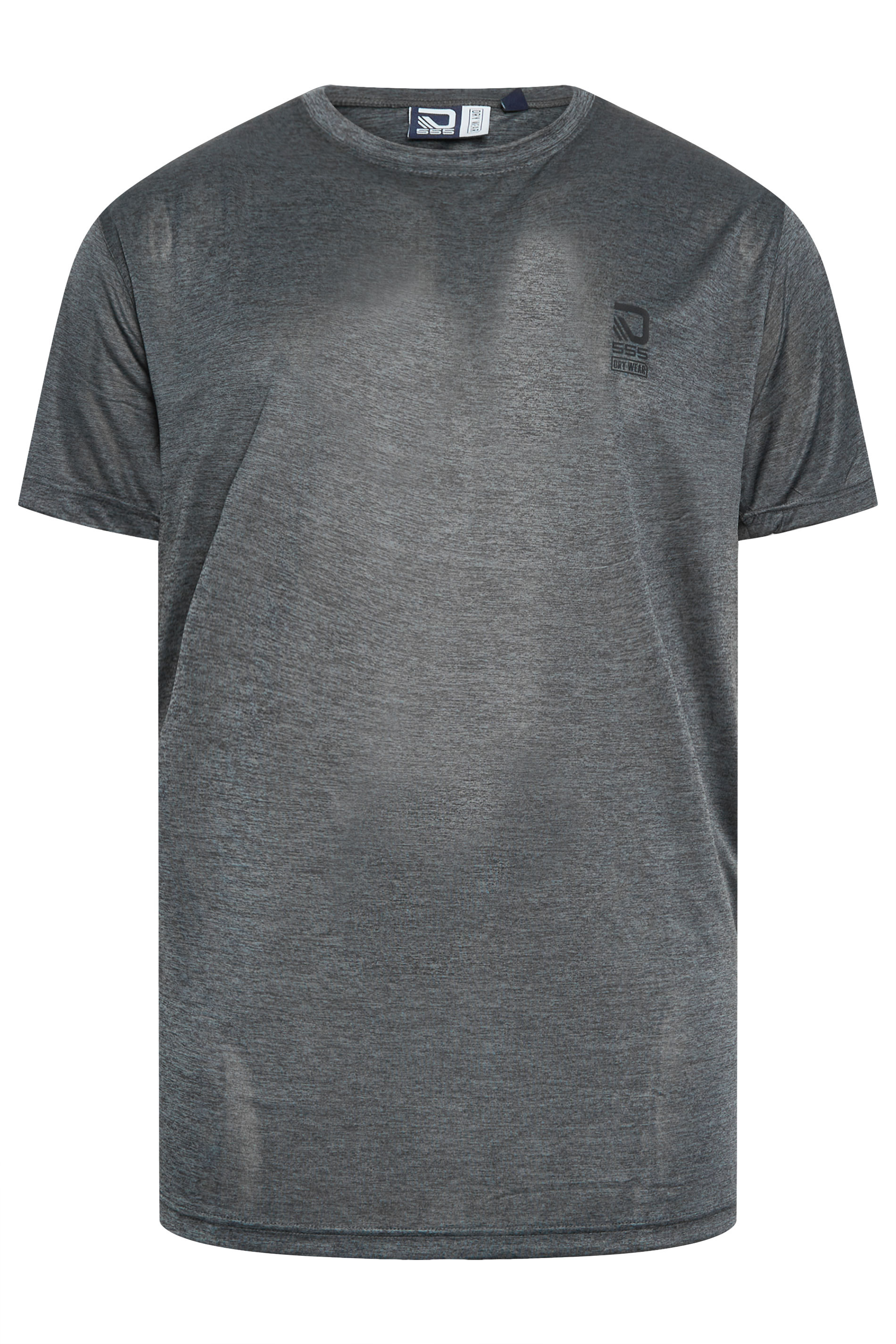 D555 Big & Tall Dark Grey Dry Wear T-Shirt | Bad Rhino 3