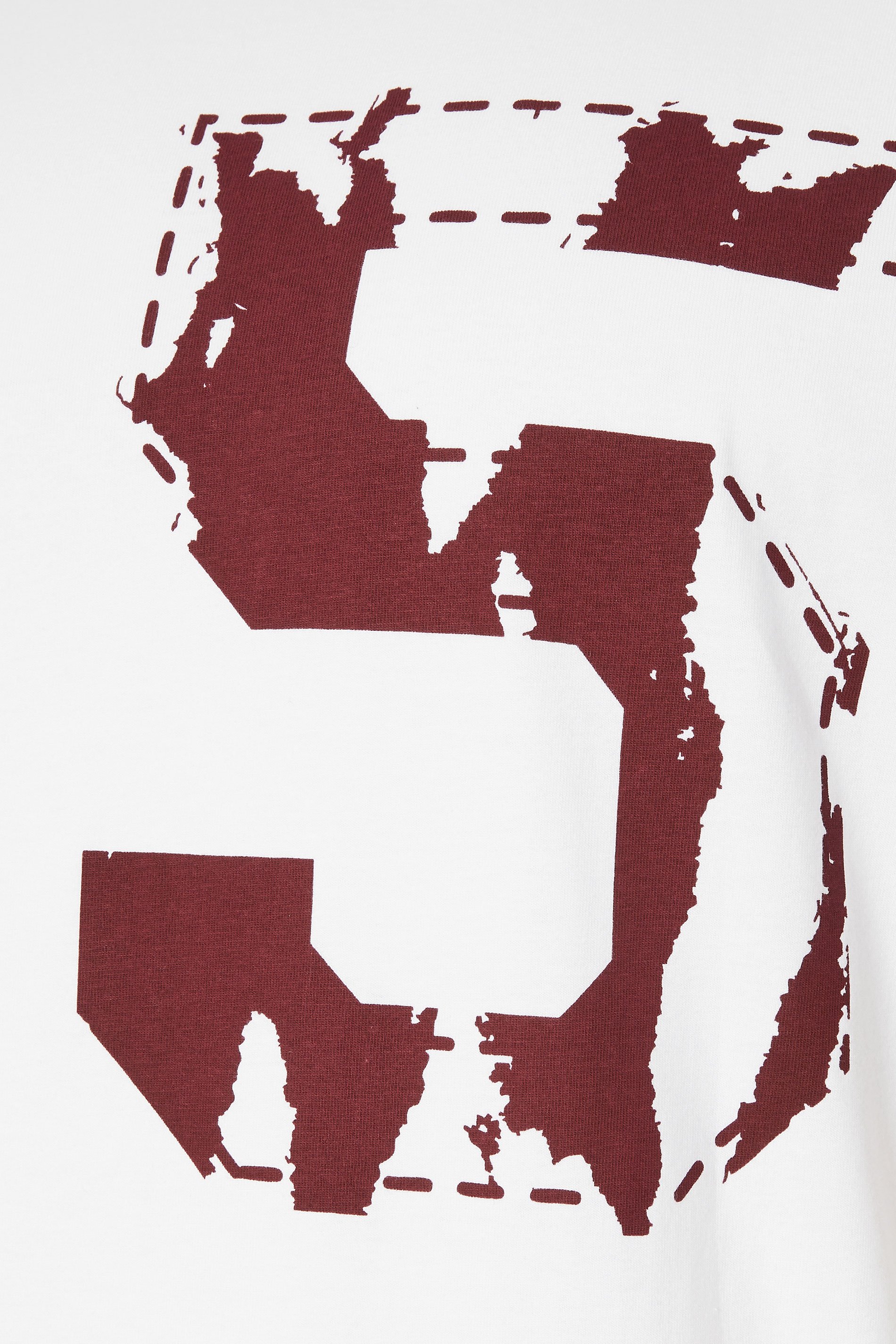 BadRhino Big & Tall Red & White 15 Raglan Football T-Shirt | BadRhino 3