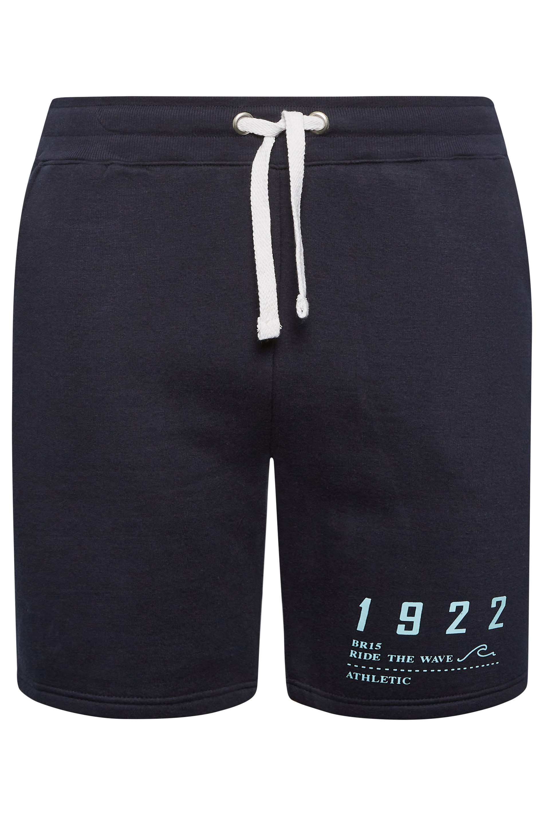 BadRhino Big & Tall Navy Blue '1922' Jogger Shorts | BadRhino 4