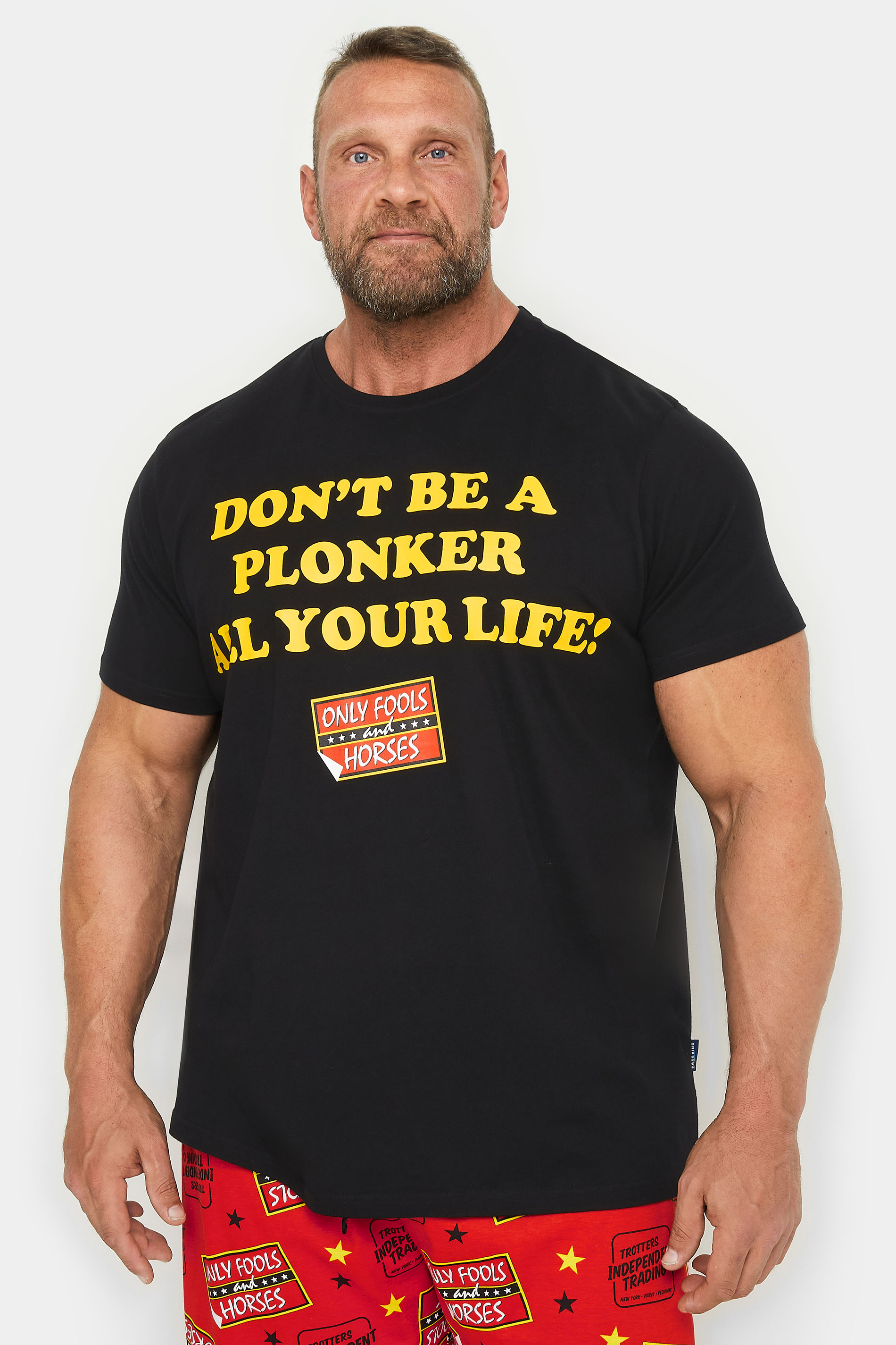 BadRhino Big & Tall Red Only Fools And Horses Pyjama Set | BadRhino 2