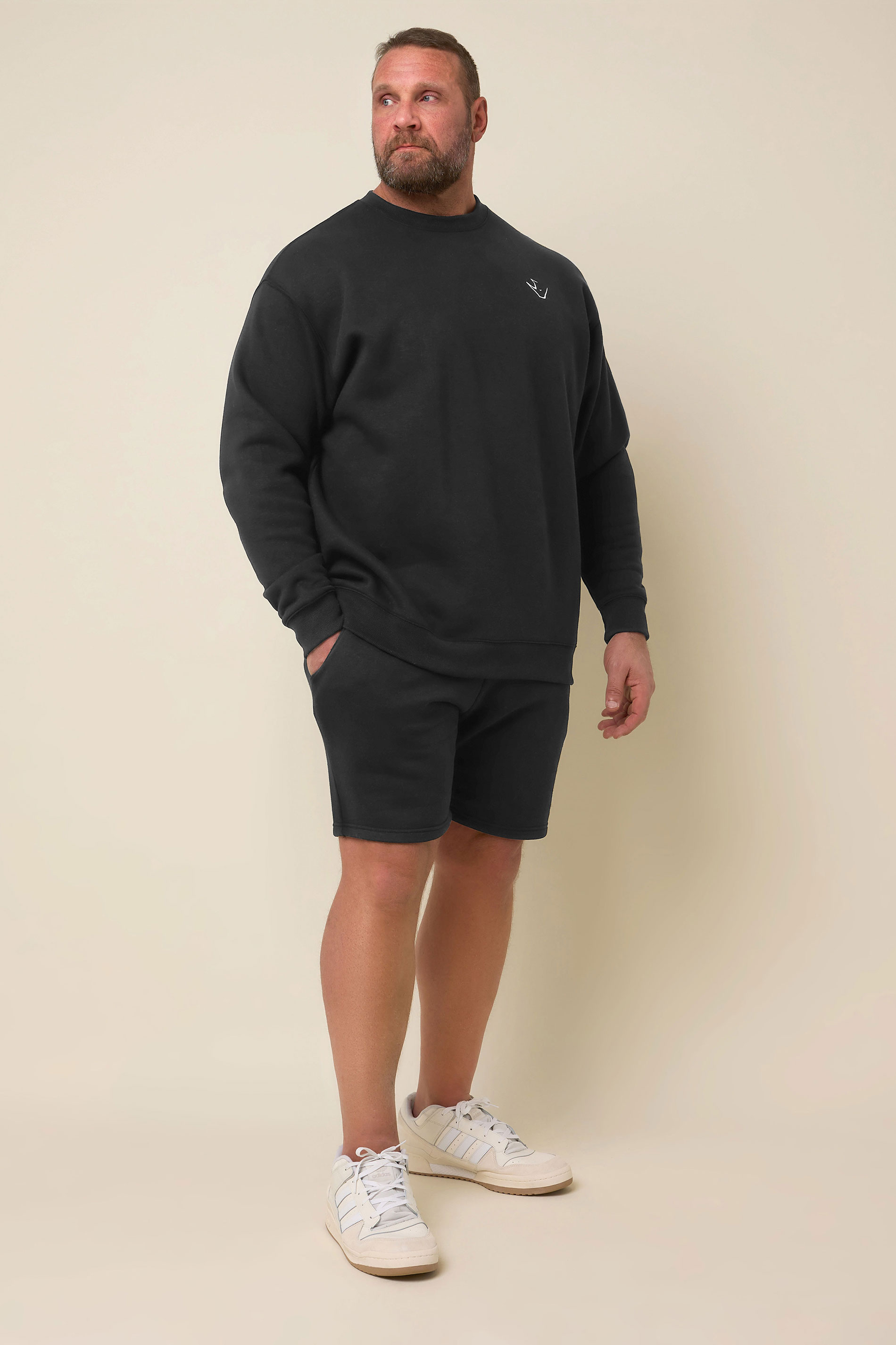 IronRhino Big & Tall Black 'Rest Day' Shorts 3