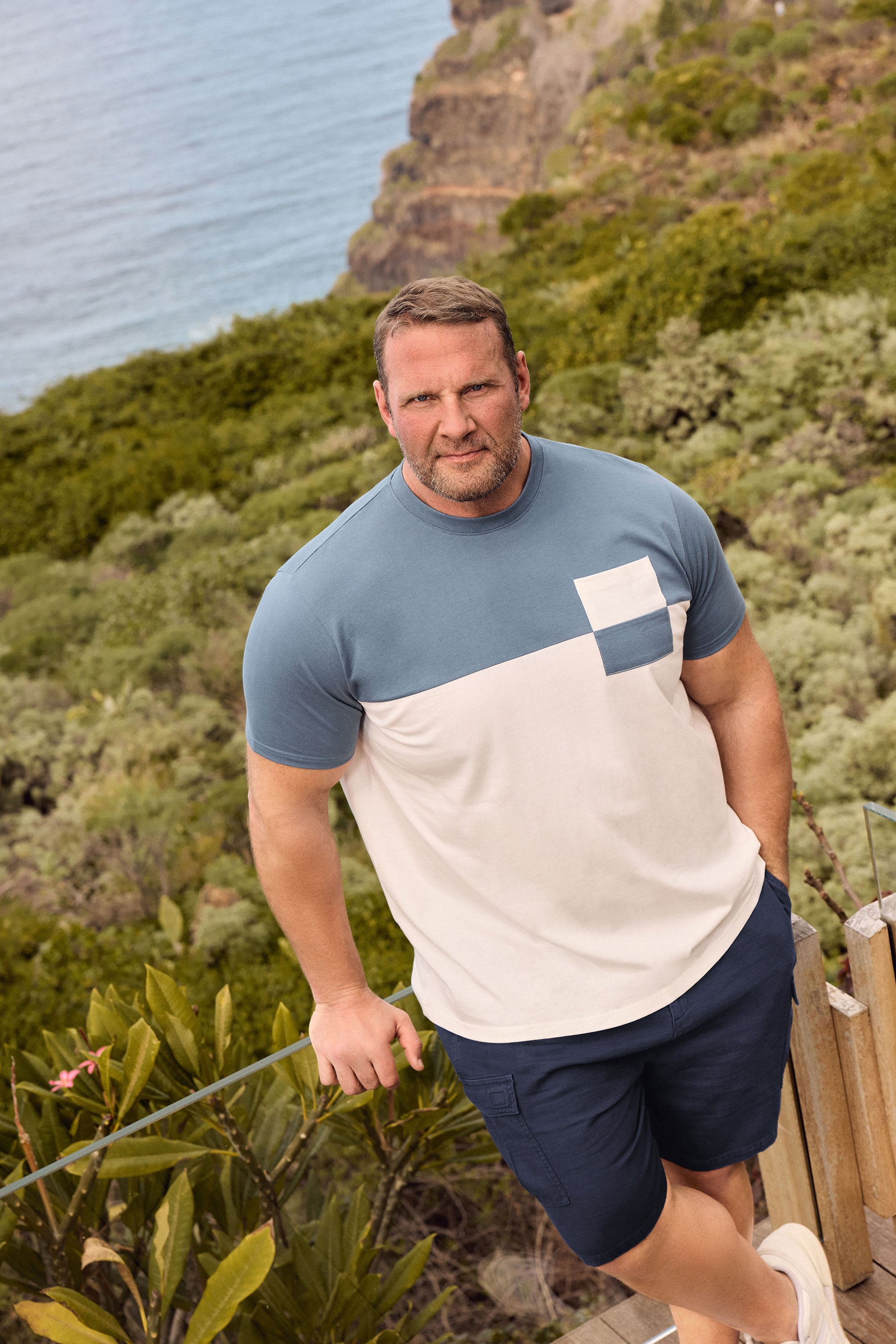 BadRhino Big & Tall Blue Mirage Pocket T-Shirt | BadRhino 3