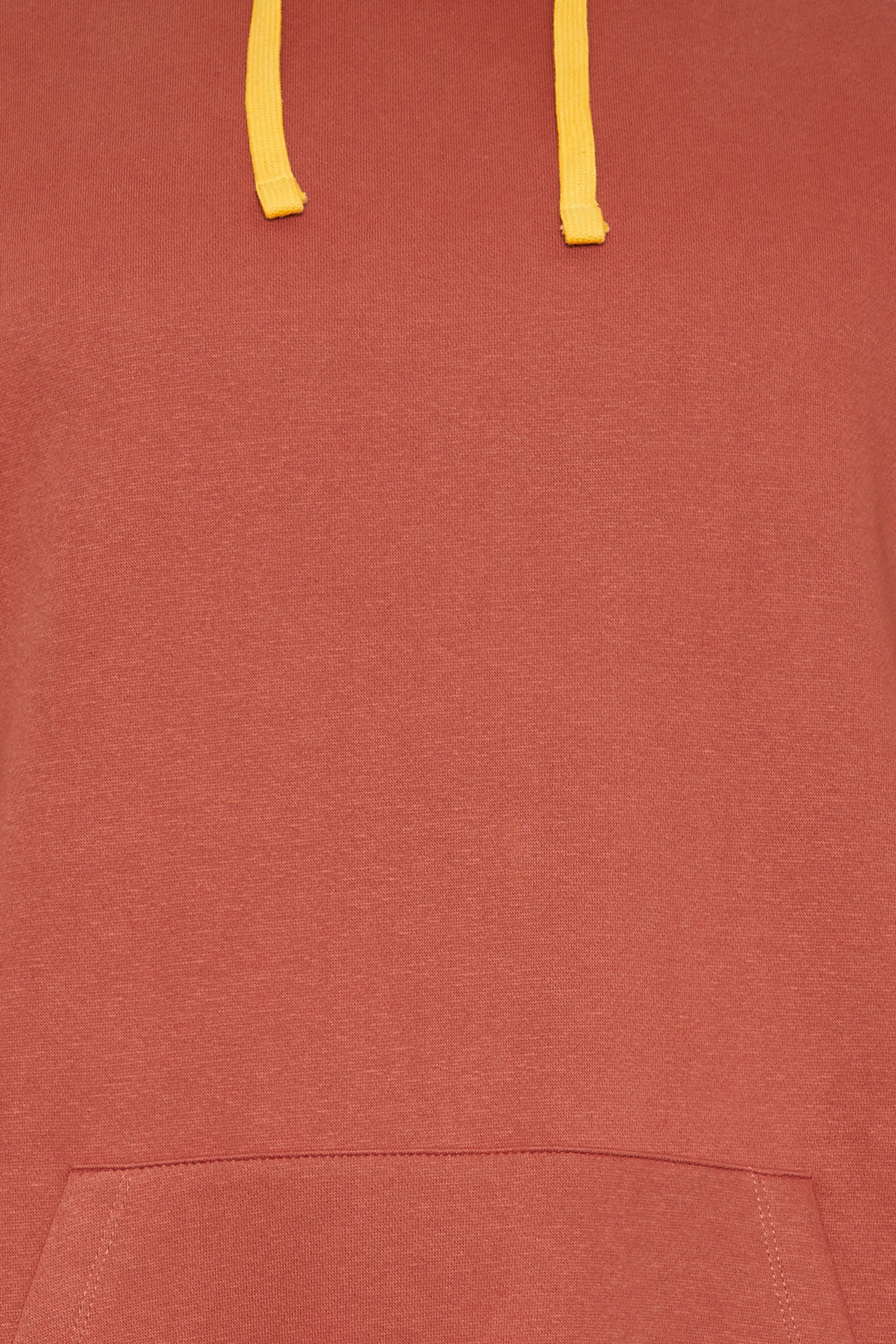 BadRhino Big & Tall Rust Orange Contrast Hoodie | BadRhino 3