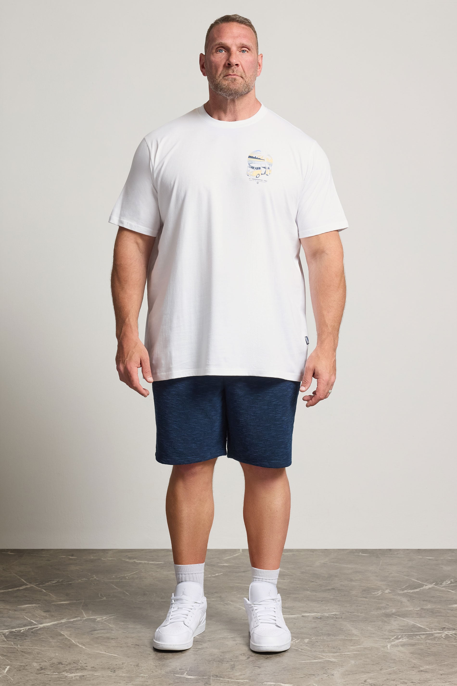 BadRhino Big & Tall White Extra Long Volkswagen Graphic T-Shirt | BadRhino 1