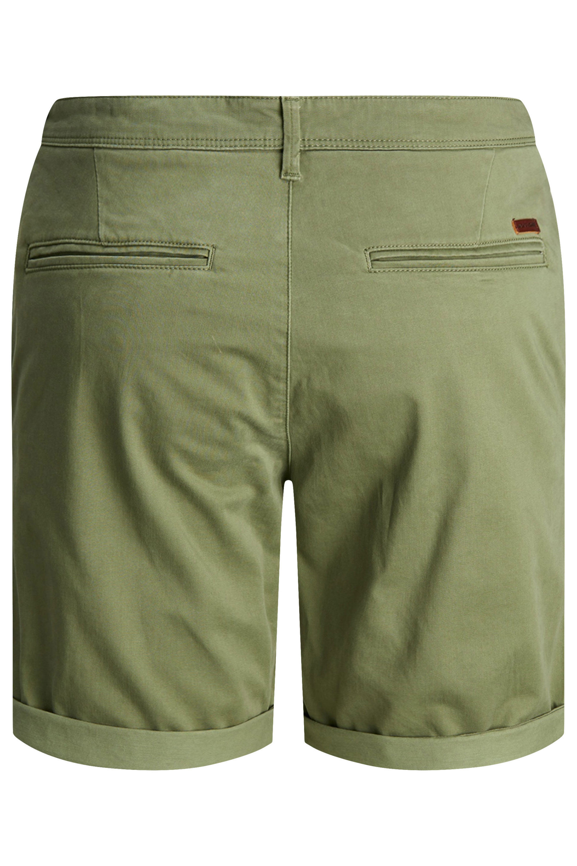 JACK & JONES Big & Tall Green Chino Shorts | BadRhino 4