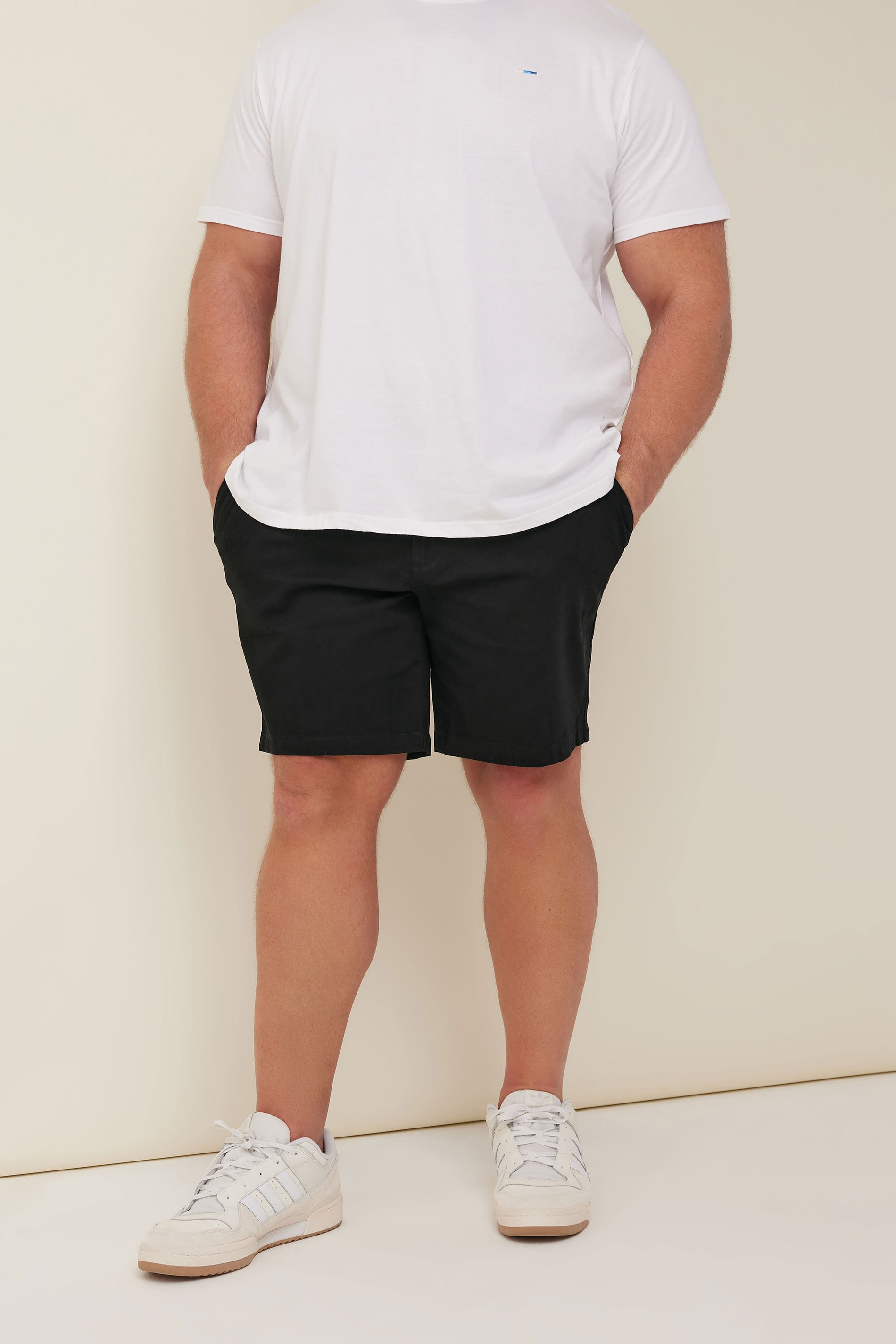 BadRhino Black Stretch Chino Shorts | BadRhino 2