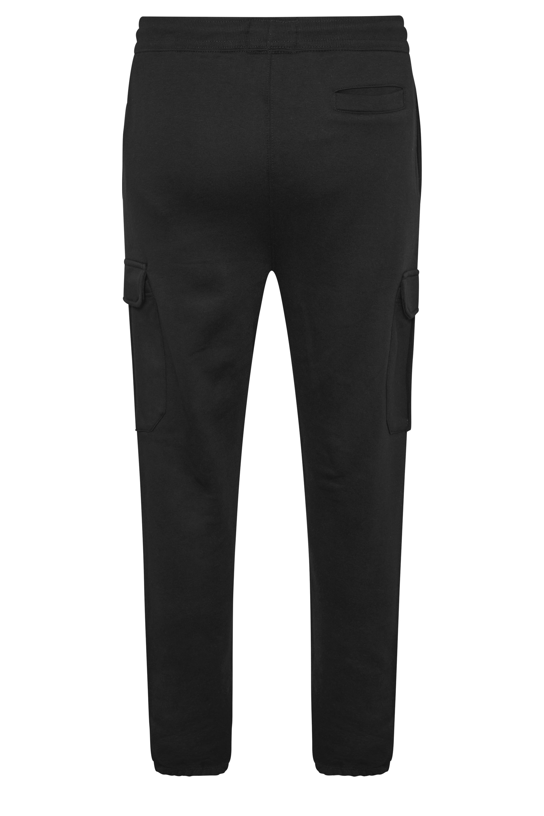 BadRhino Big & Tall Black Essential Cargo Joggers | BadRhino 6