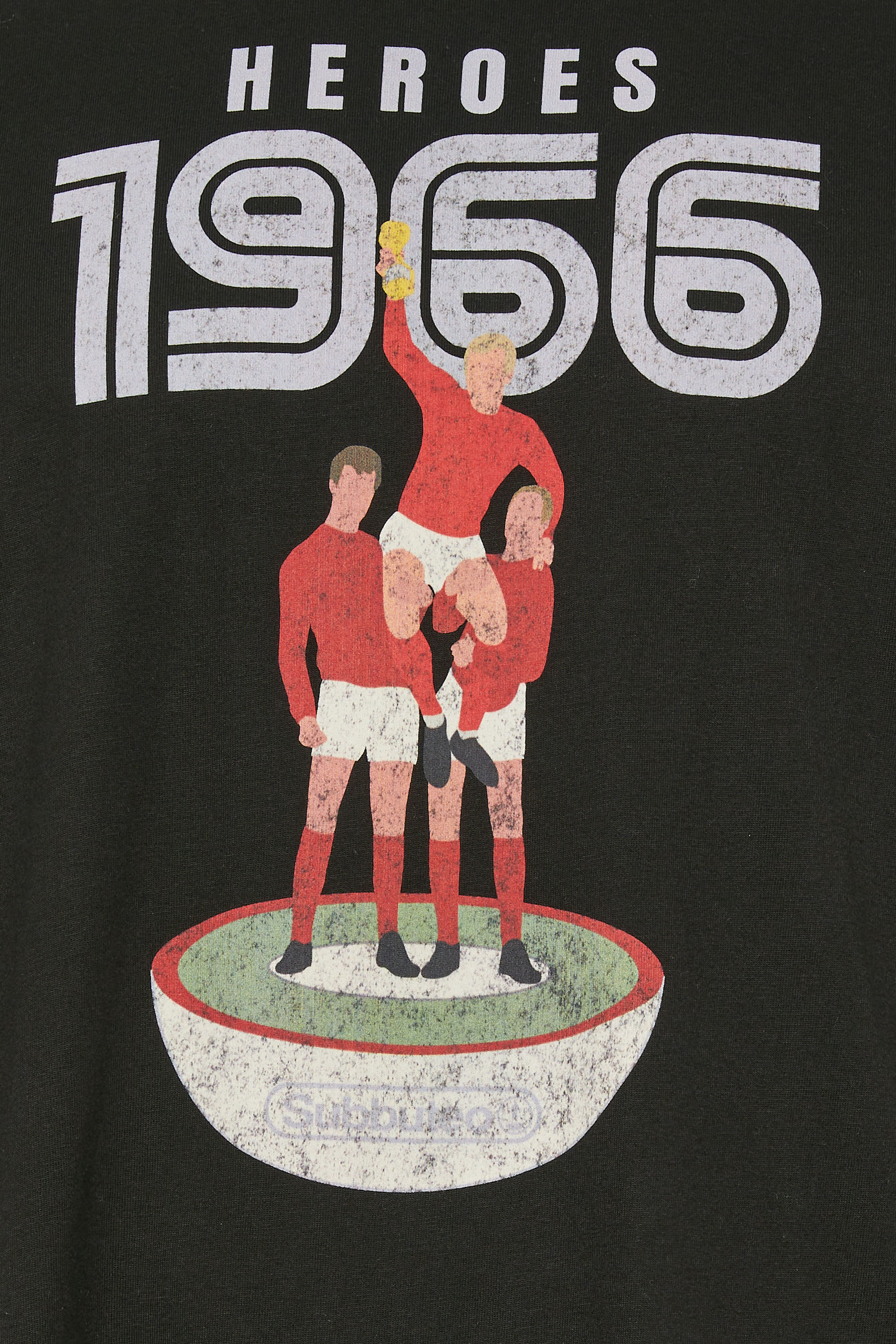 BadRhino Big & Tall Black Subbuteo Graphic T-Shirt | BadRhino 2