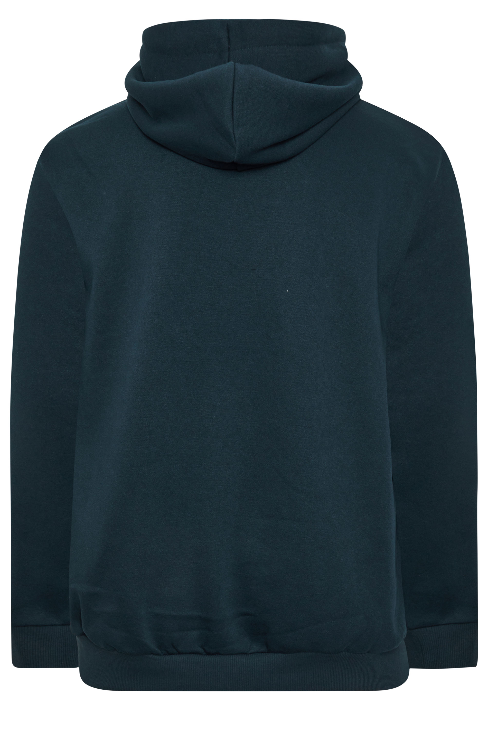 JACK & JONES Big & Tall Navy Blue Plain Hoodie | BadRhino 4
