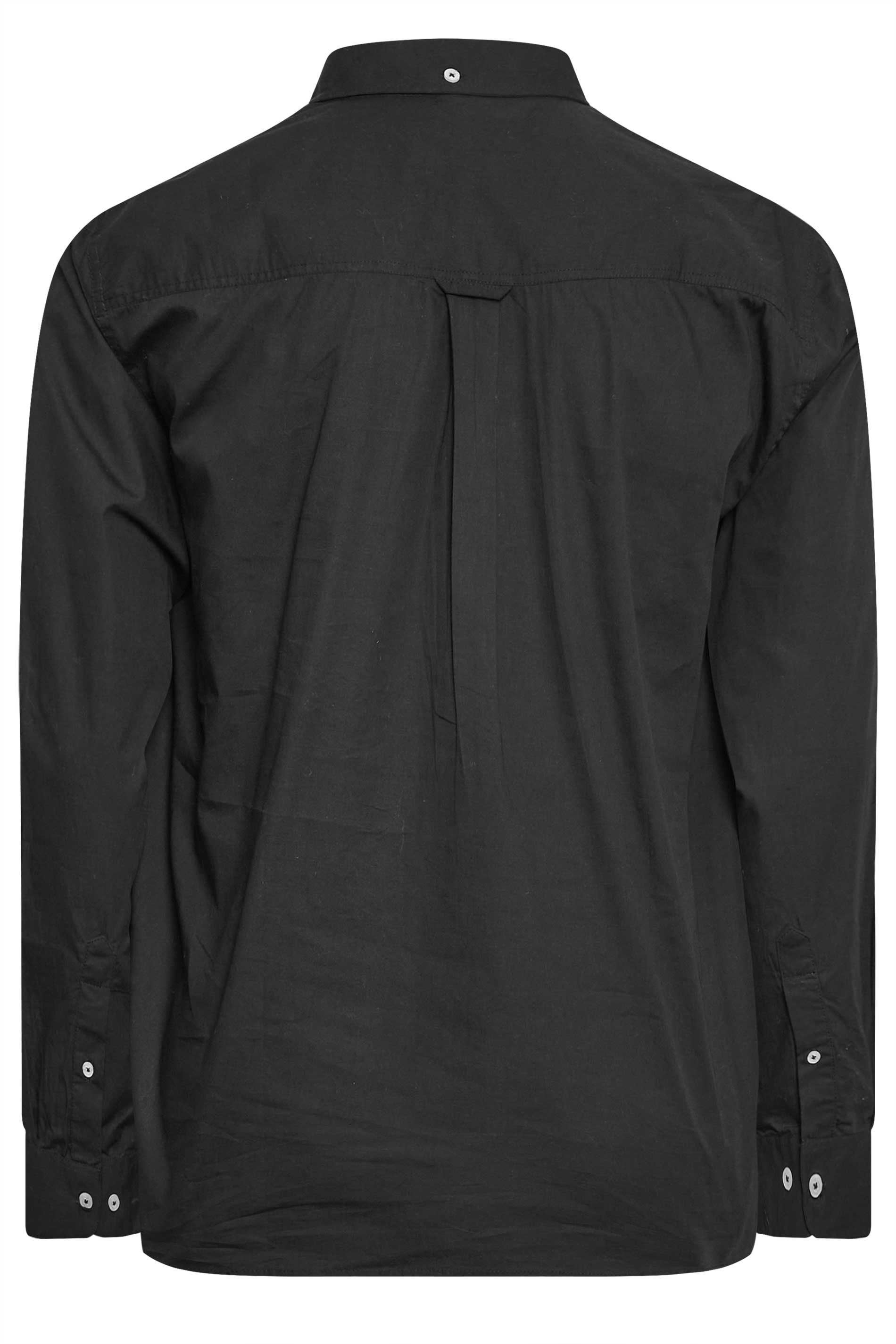 BadRhino Black Cotton Poplin Long Sleeve Shirt | BadRhino 4