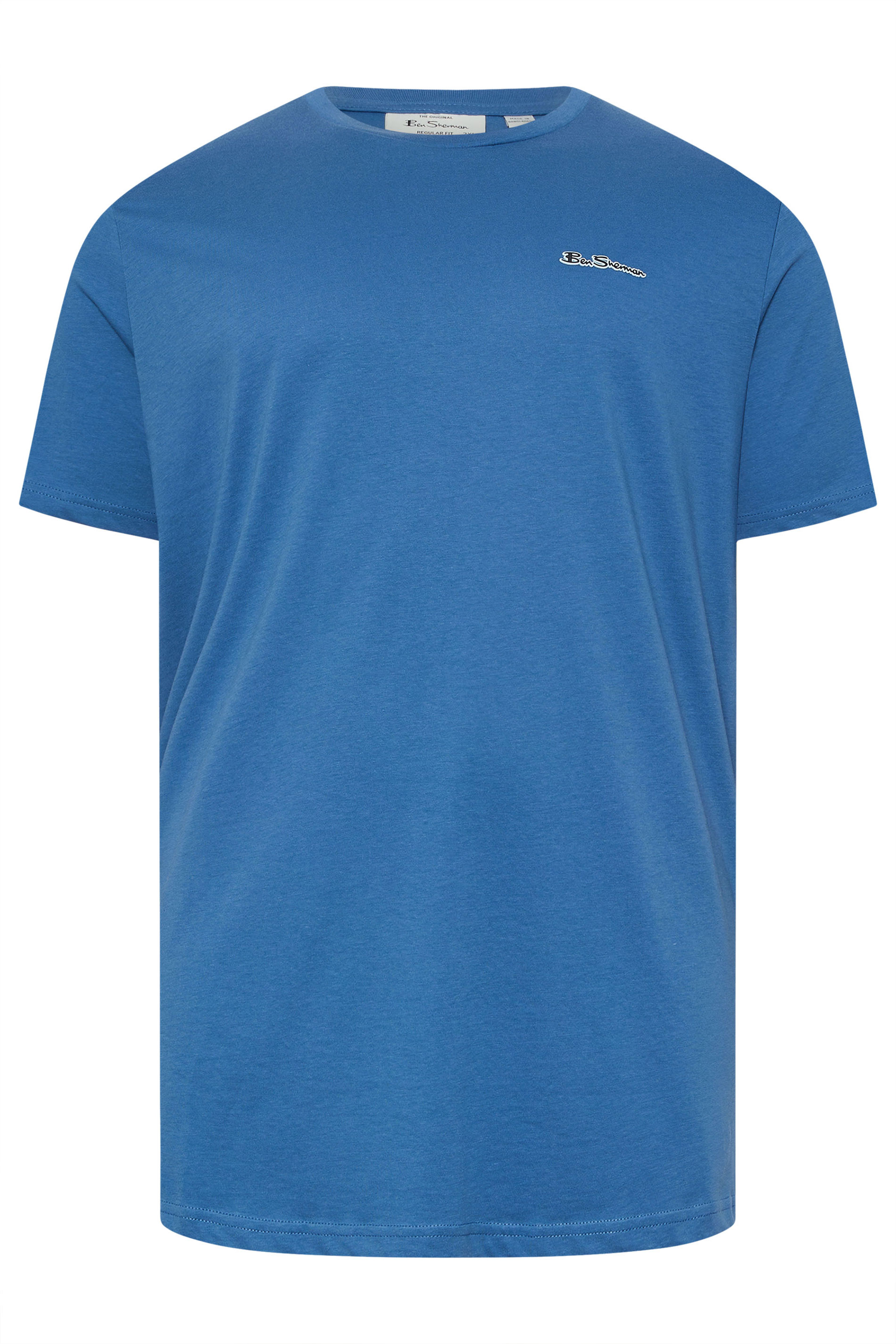 Ben Sherman Big & Tall Cobalt Blue Signature T-Shirt | BadRhino 3
