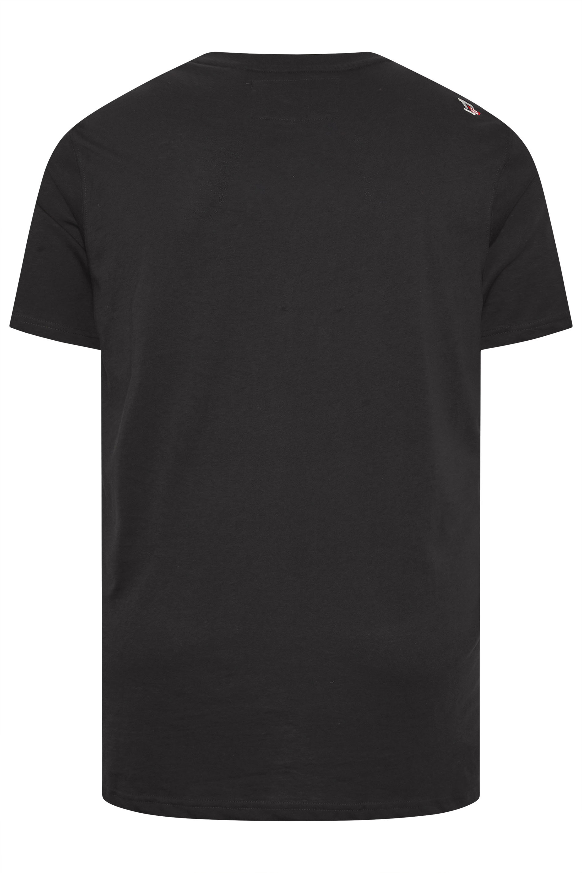 D555 Big & Tall Black Washed Skull T-Shirt | BadRhino 4