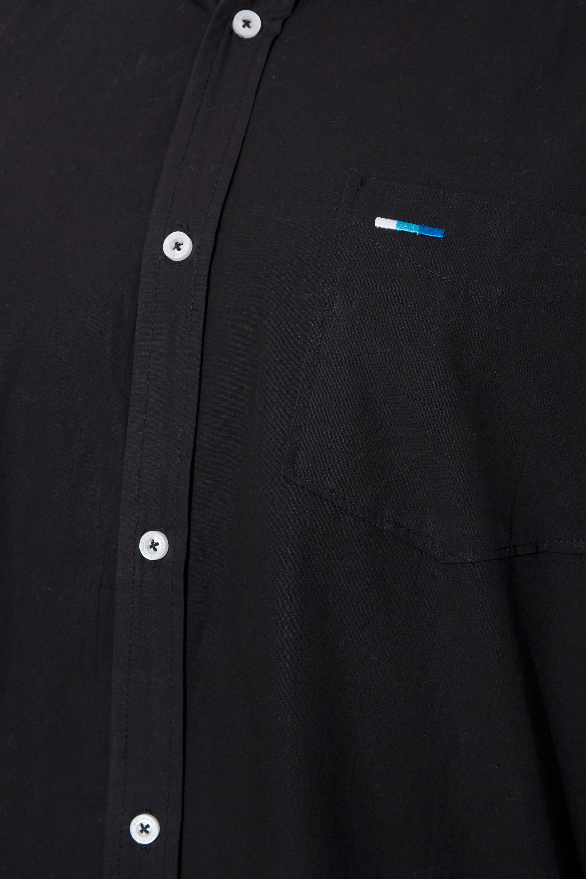 BadRhino Big & Tall Black Logo Poplin Short Sleeve Shirt | BadRhino 2