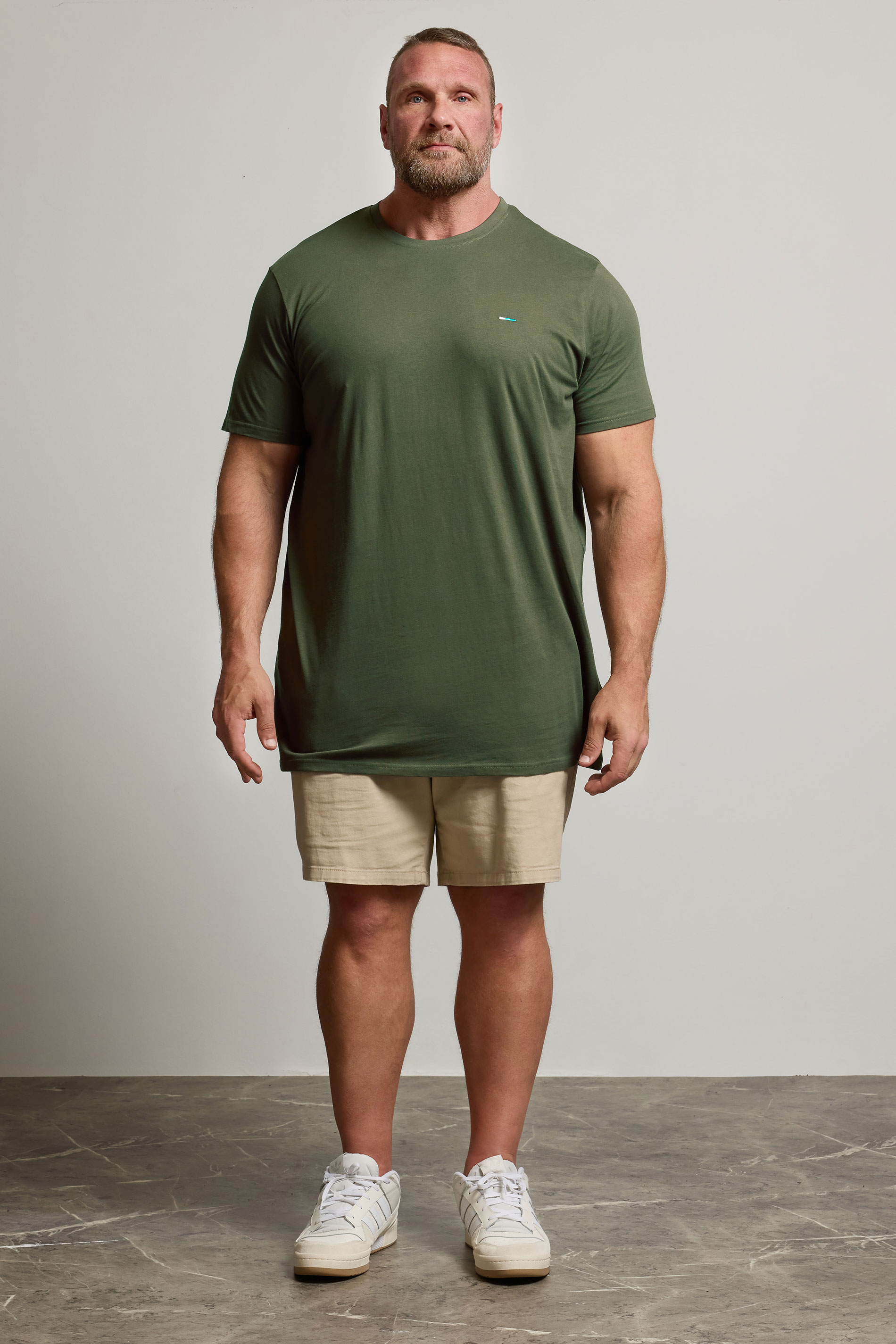 BadRhino Big & Tall Khaki Green Extra Long Core T-Shirt | BadRhino 2