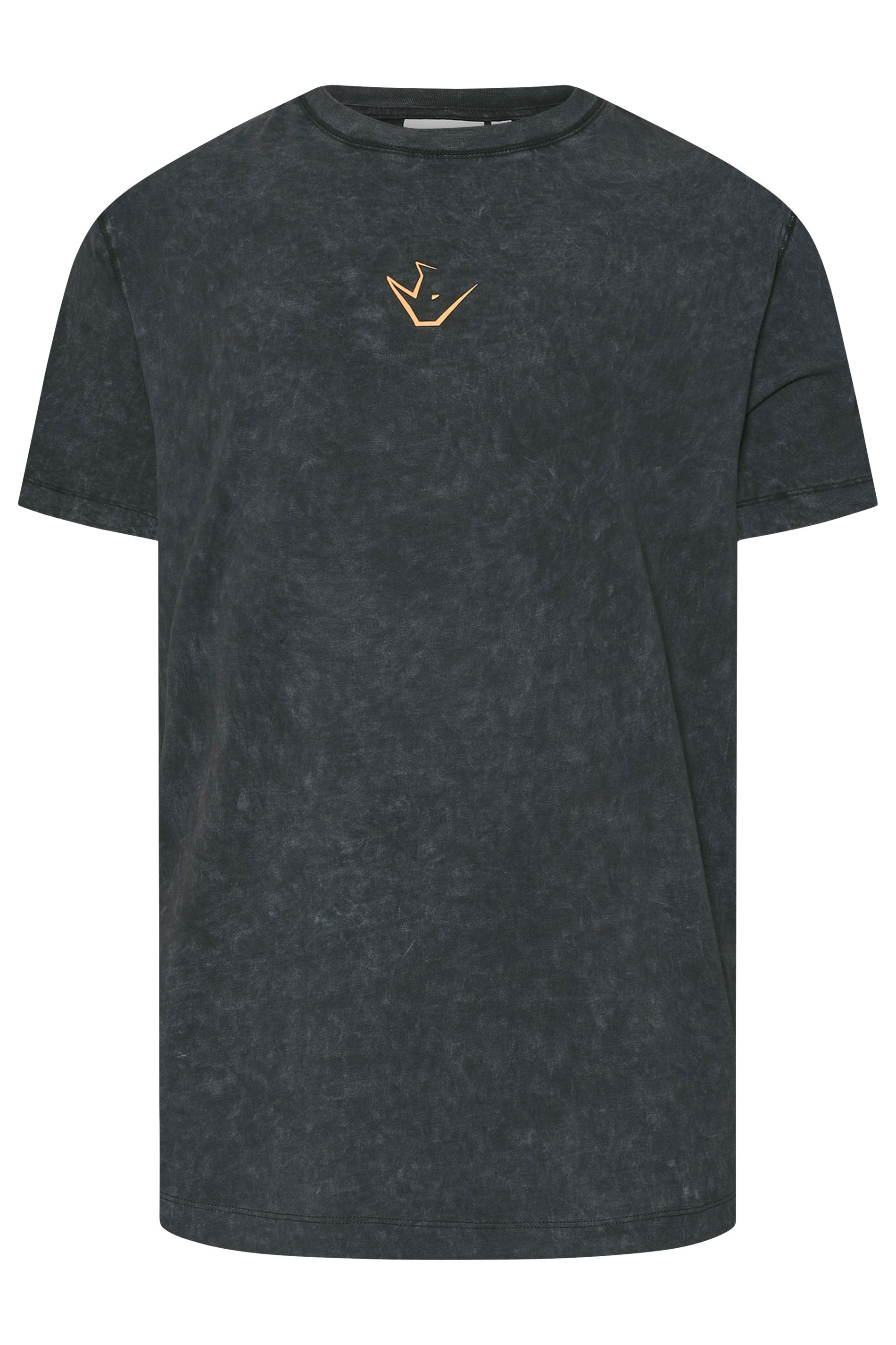 IronRhino Big & Tall Charcoal Grey Acid Wash 'Barbell Club' T-Shirt | BadRhino 7