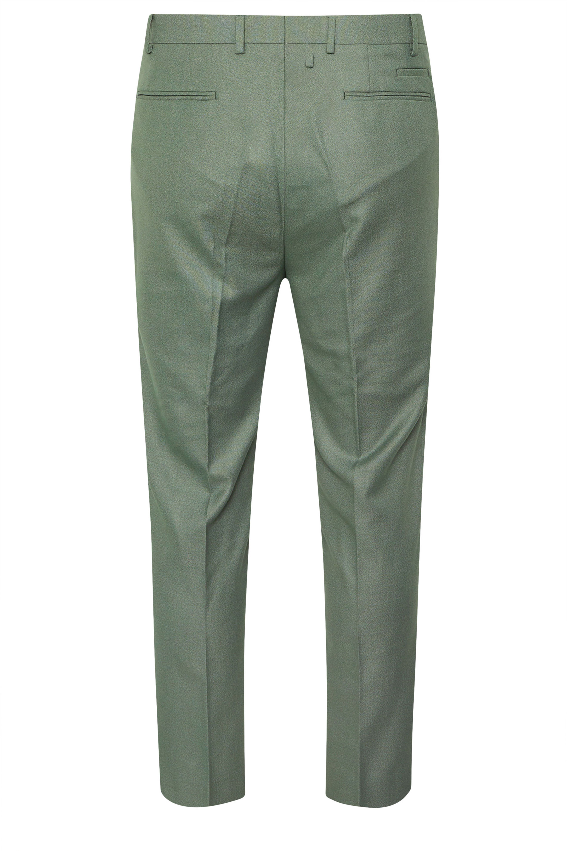 BadRhino Tailoring Big & Tall Green Textured Trousers | BadRhino 7