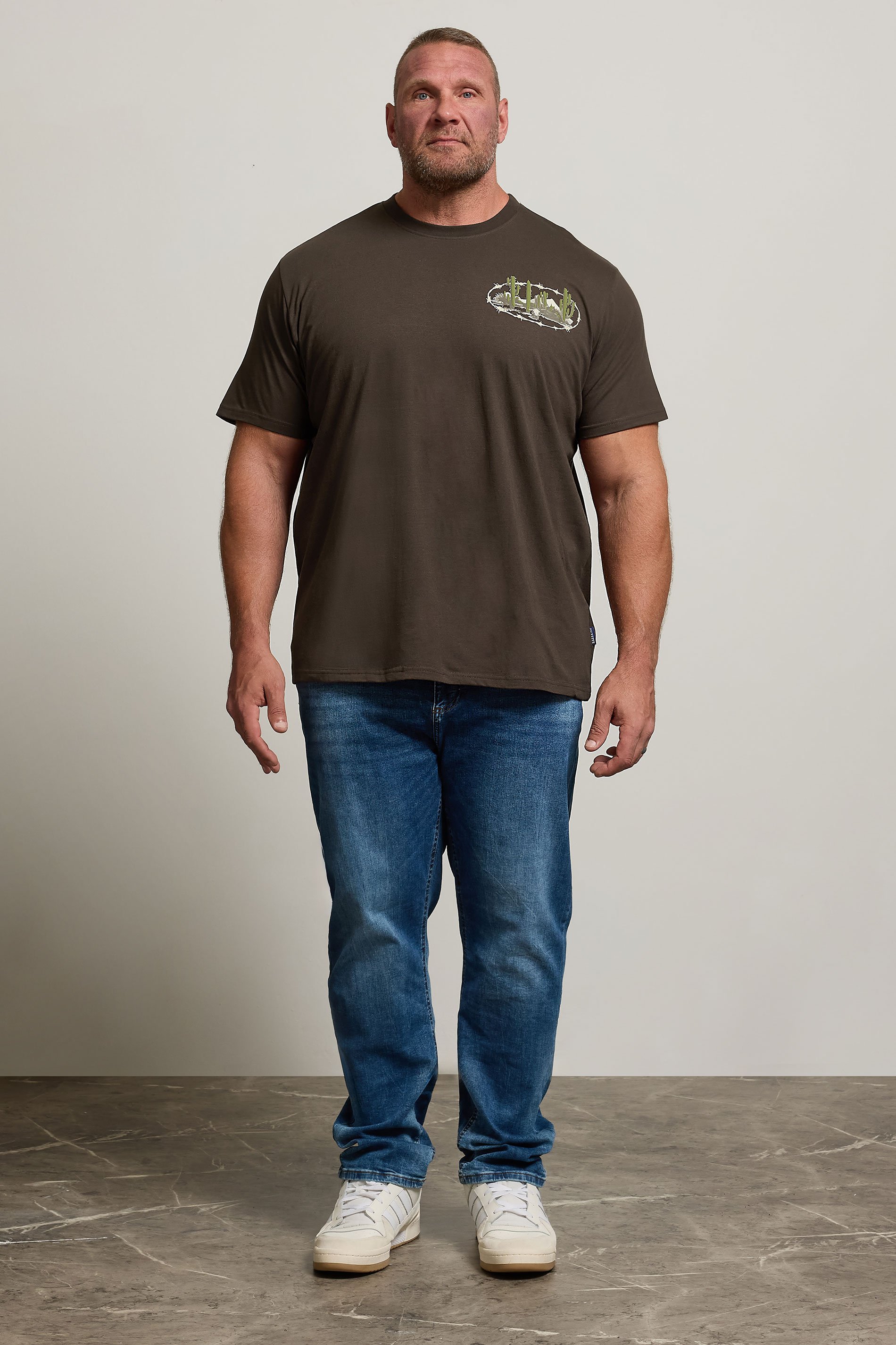 BadRhino Big & Tall Chocolate Brown 'Out West' Graphic T-Shirt | BadRhino 2