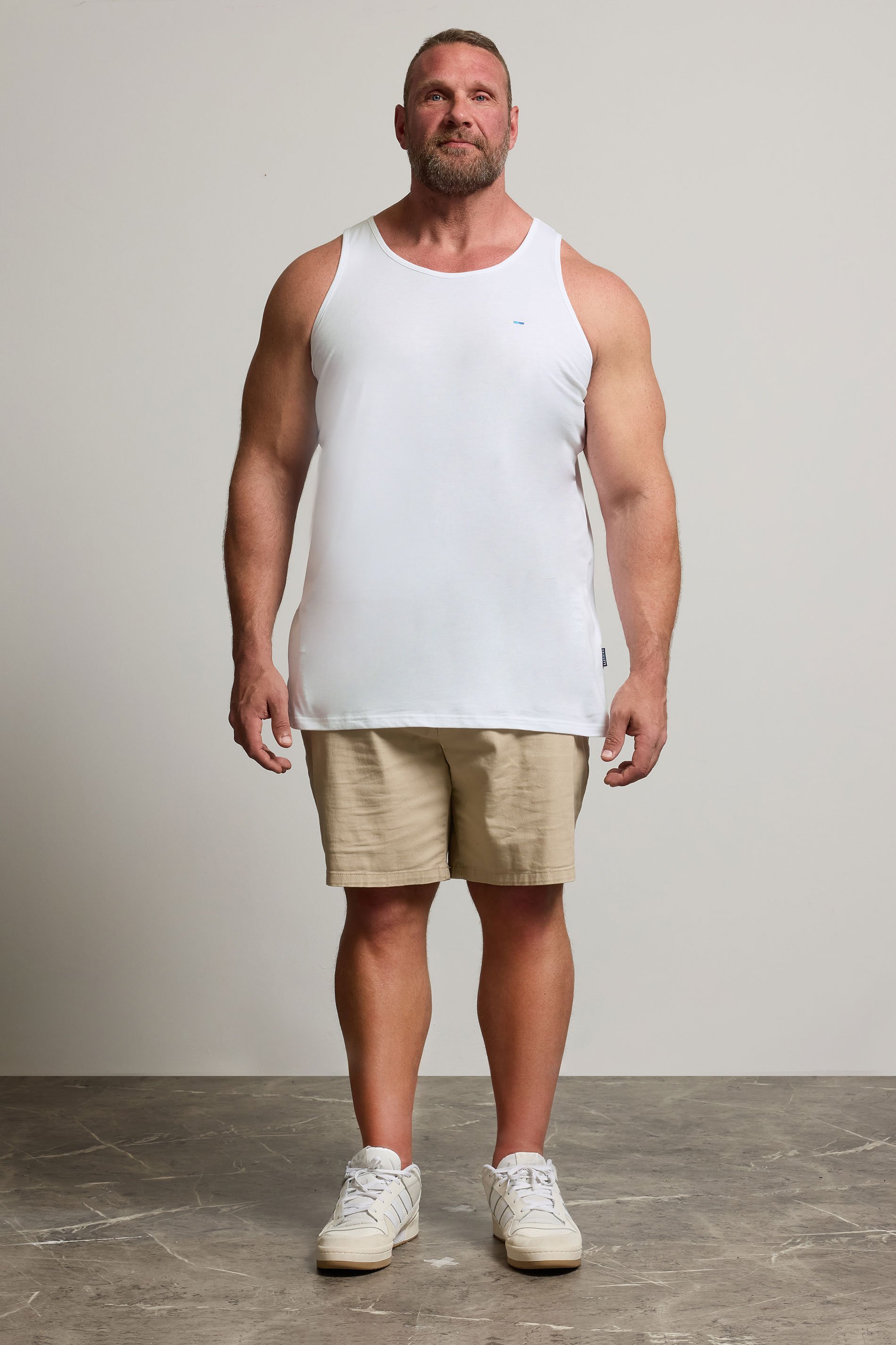 BadRhino White Plain Vest Top | BadRhino 2