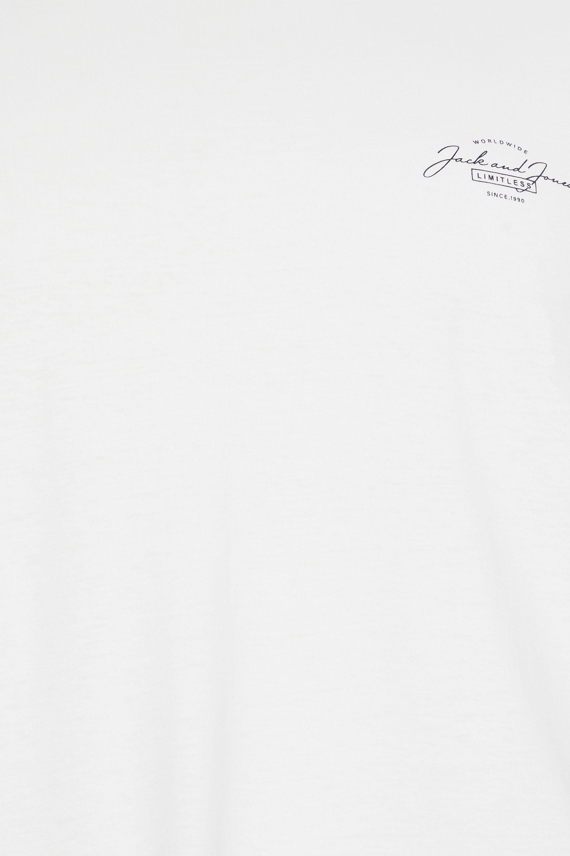 JACK & JONES Big & Tall White 'Ferris' T-Shirt | BadRhino 2